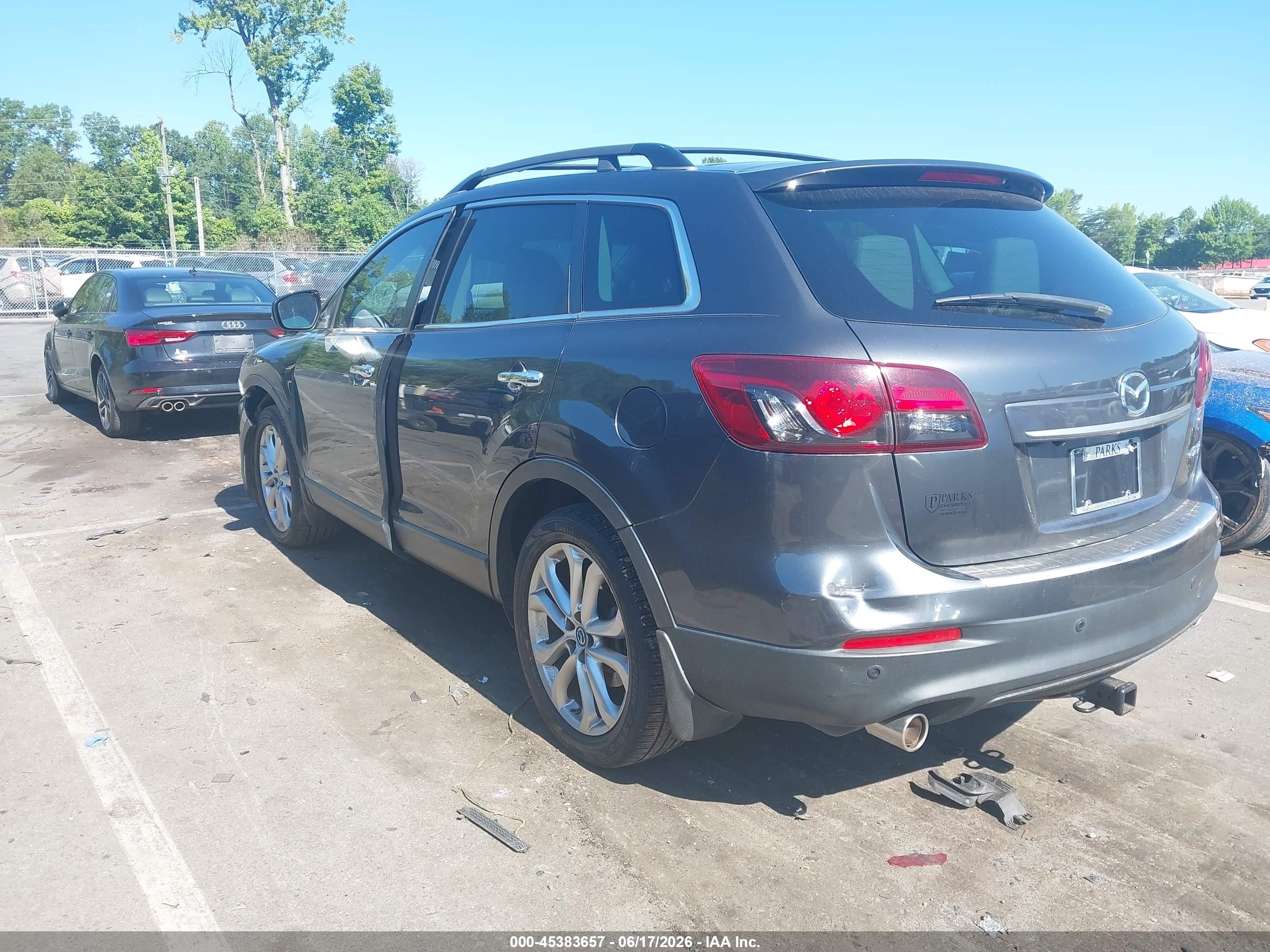 2013 Mazda Cx-9 Grand Touring Gray vin: JM3TB2DA0D0424524