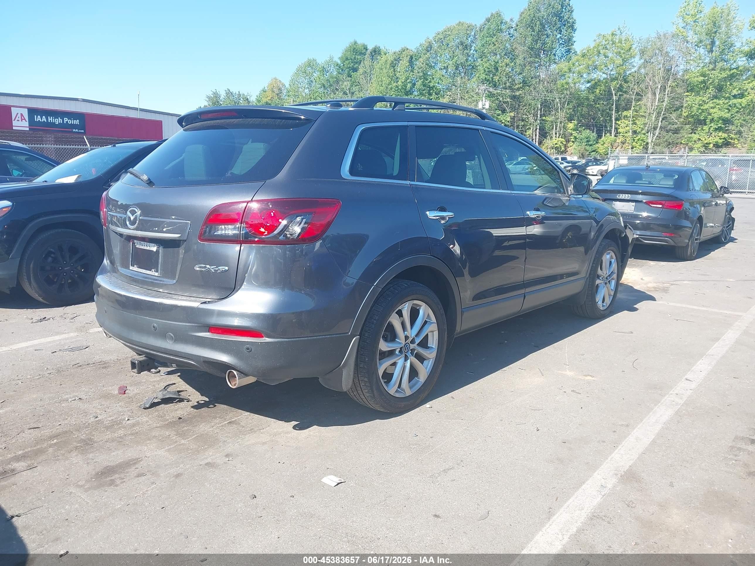 2013 Mazda Cx-9 Grand Touring Gray vin: JM3TB2DA0D0424524