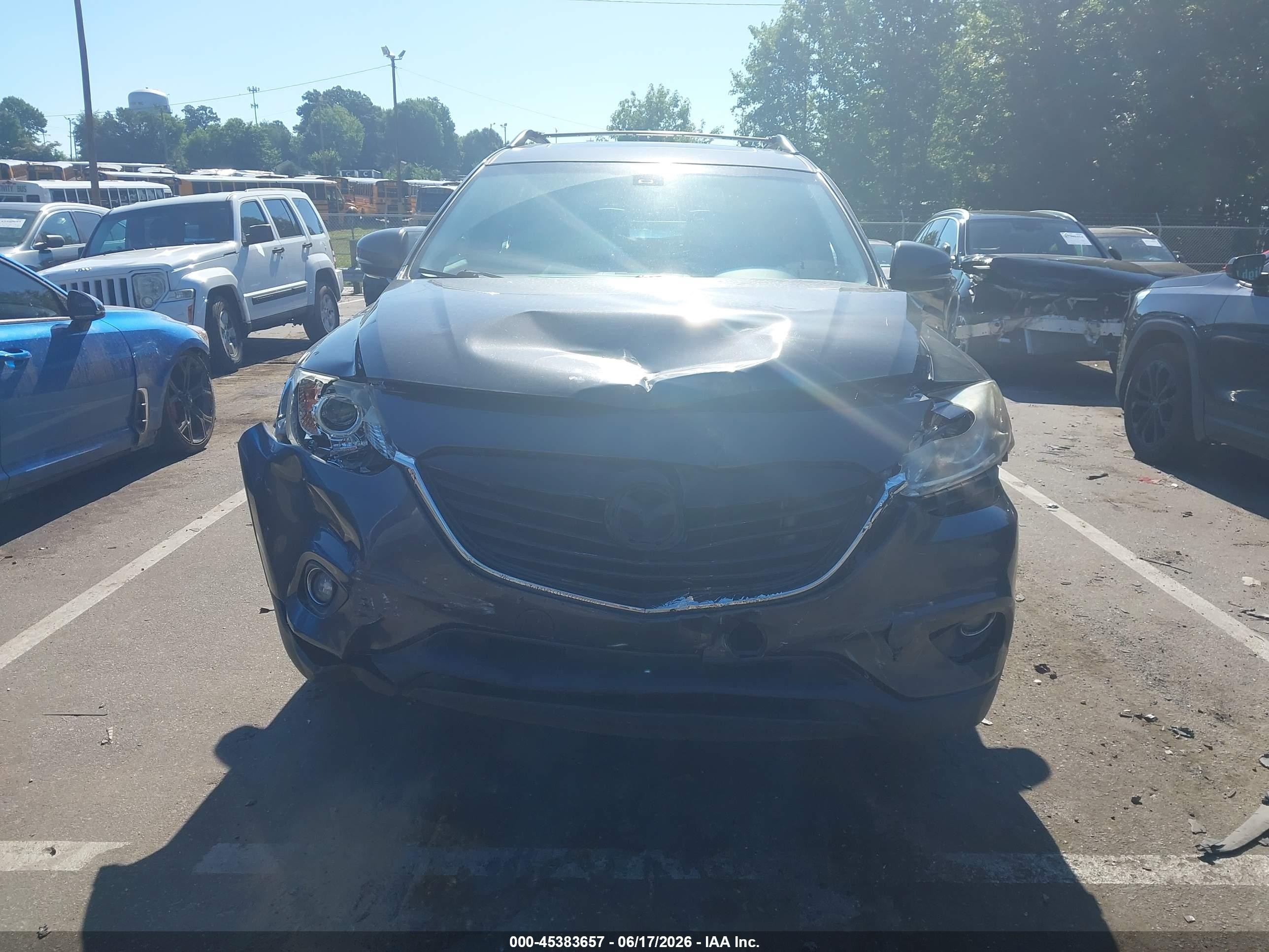 2013 Mazda Cx-9 Grand Touring Gray vin: JM3TB2DA0D0424524
