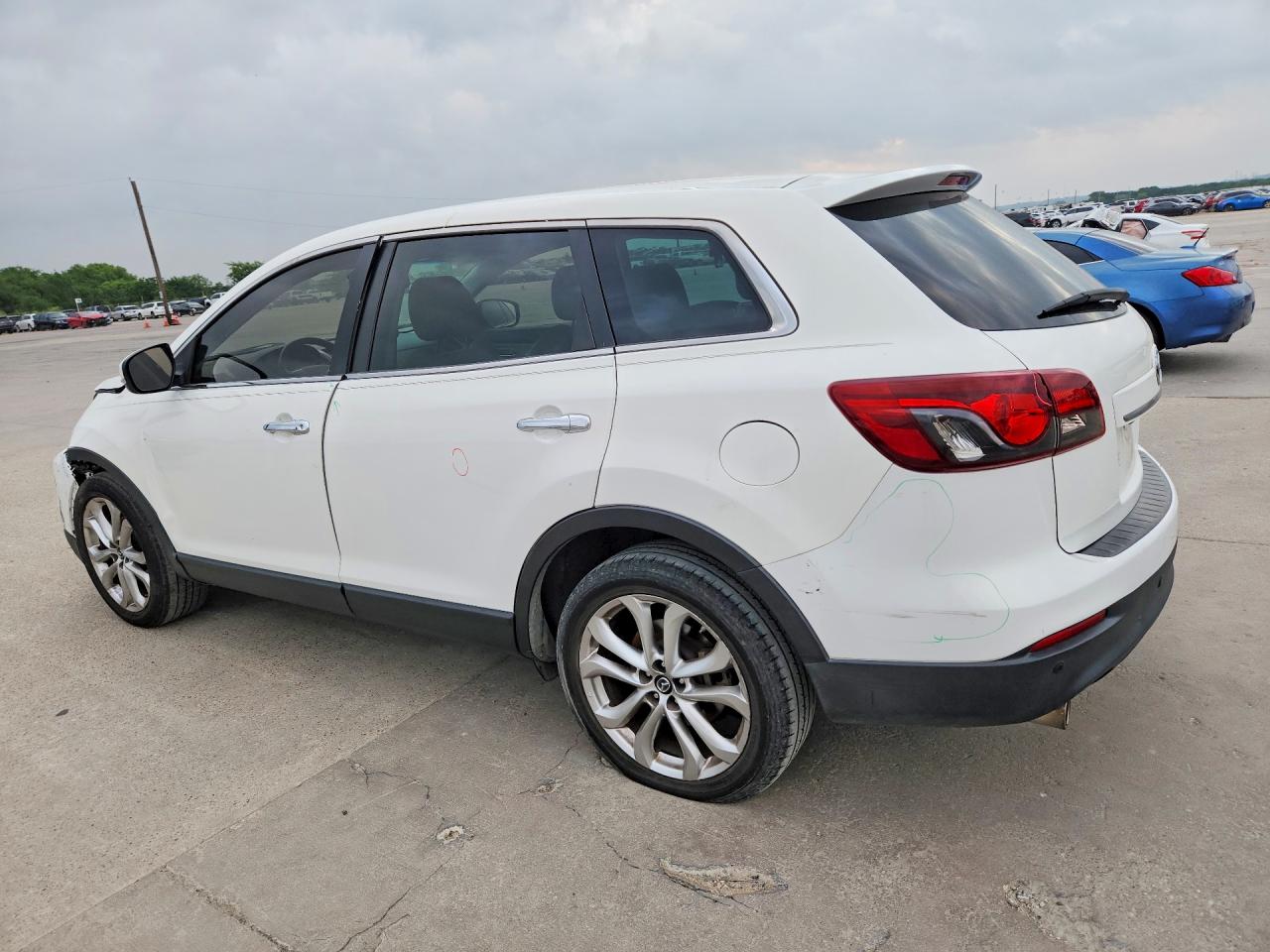2013 Mazda Cx-9 Grand Touring White vin: JM3TB2DA1D0413452
