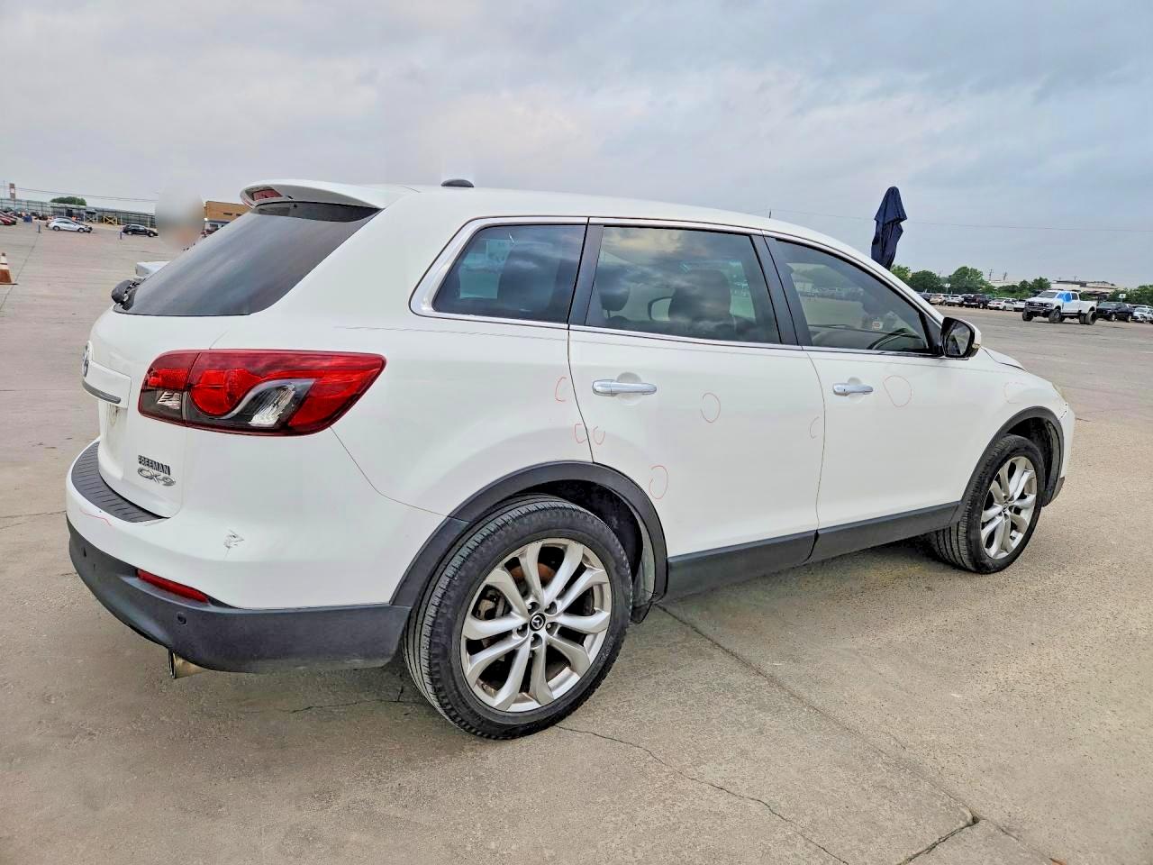2013 Mazda Cx-9 Grand Touring White vin: JM3TB2DA1D0413452
