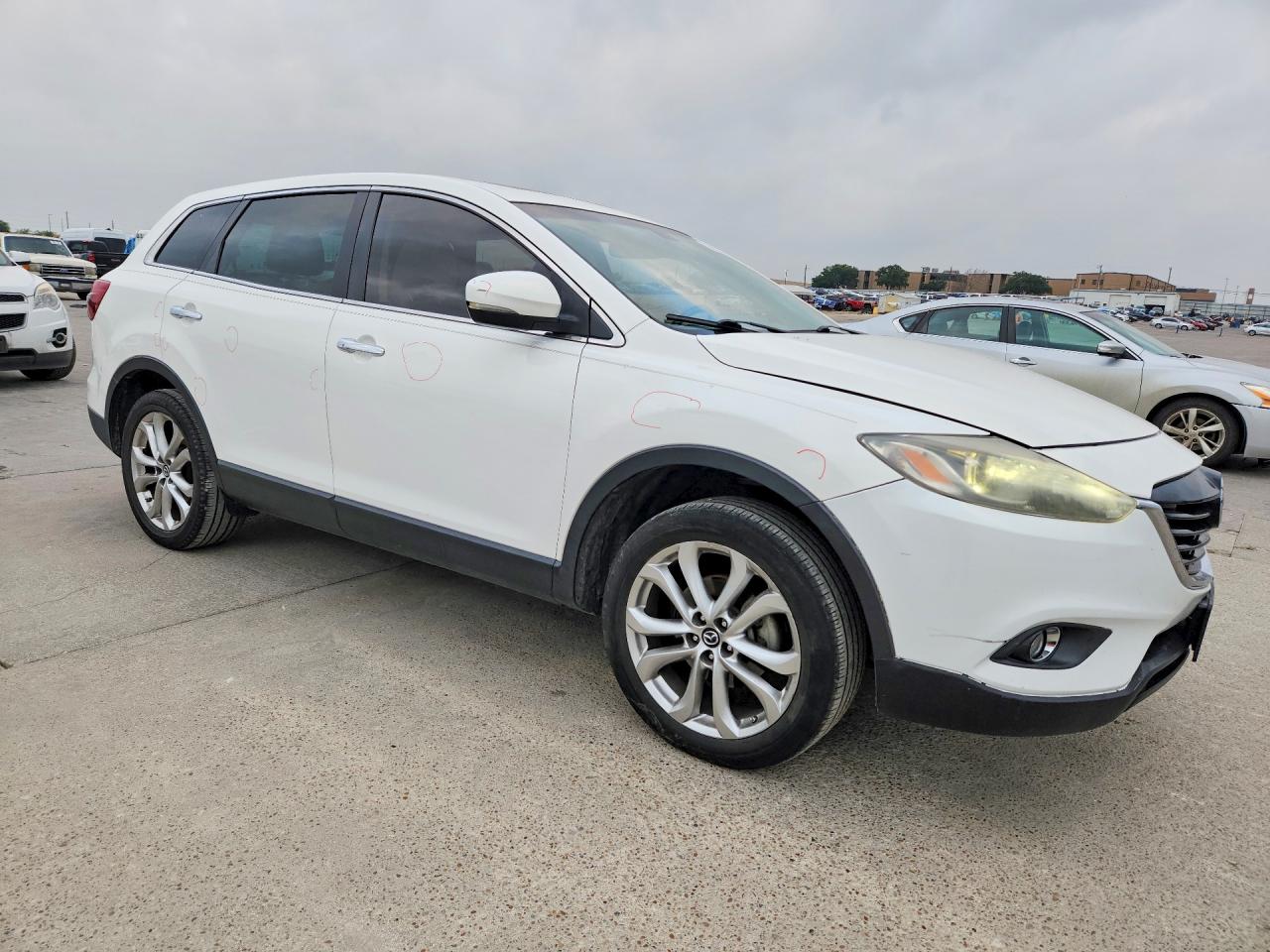 2013 Mazda Cx-9 Grand Touring White vin: JM3TB2DA1D0413452