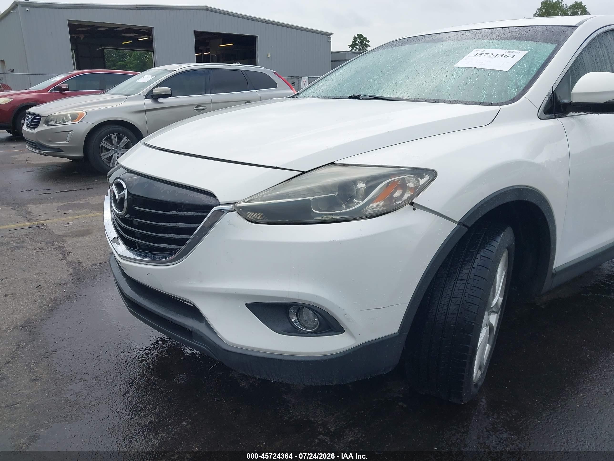 2013 Mazda Cx-9 Grand Touring White vin: JM3TB2DA1D0424080