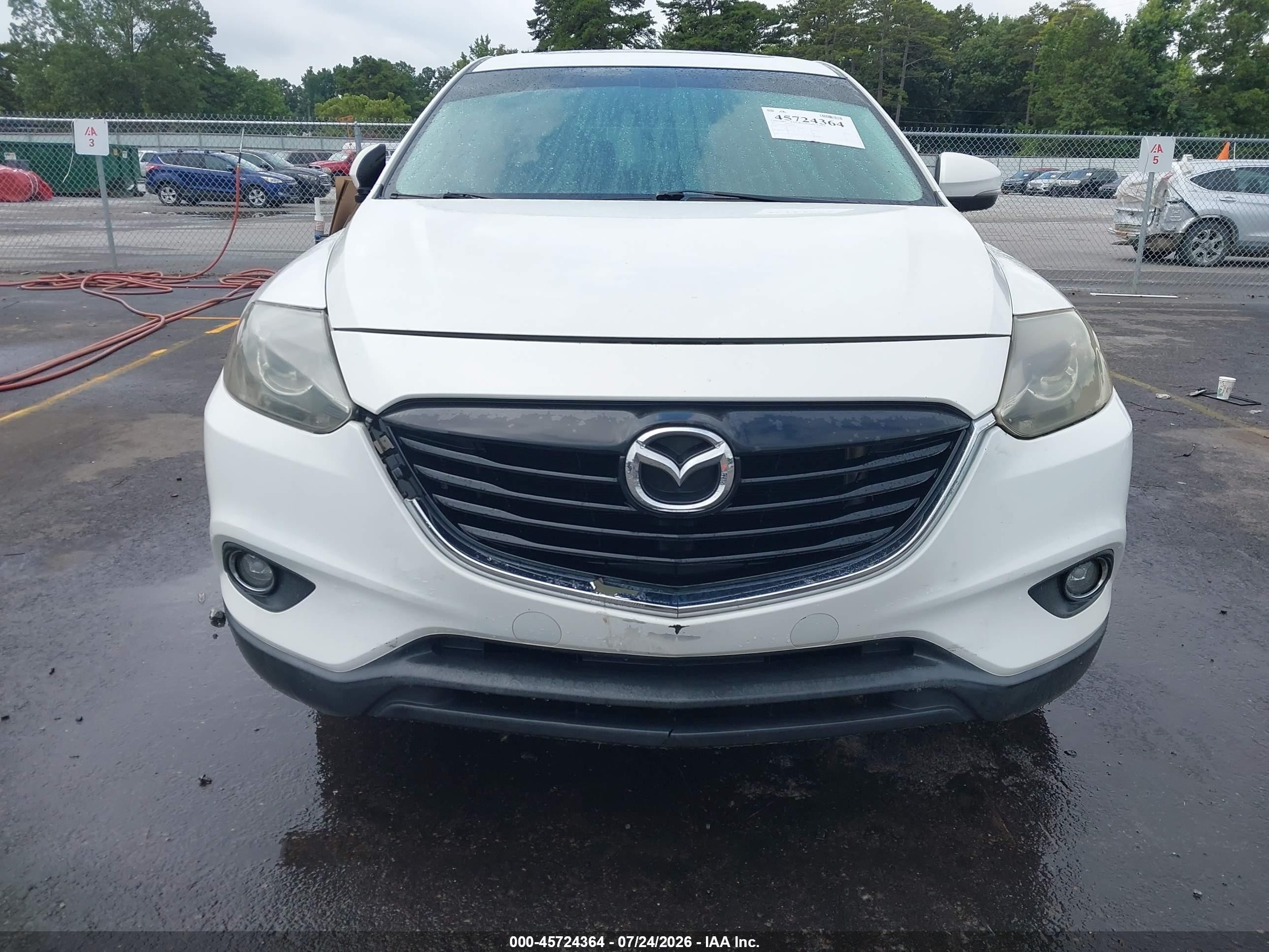 2013 Mazda Cx-9 Grand Touring White vin: JM3TB2DA1D0424080