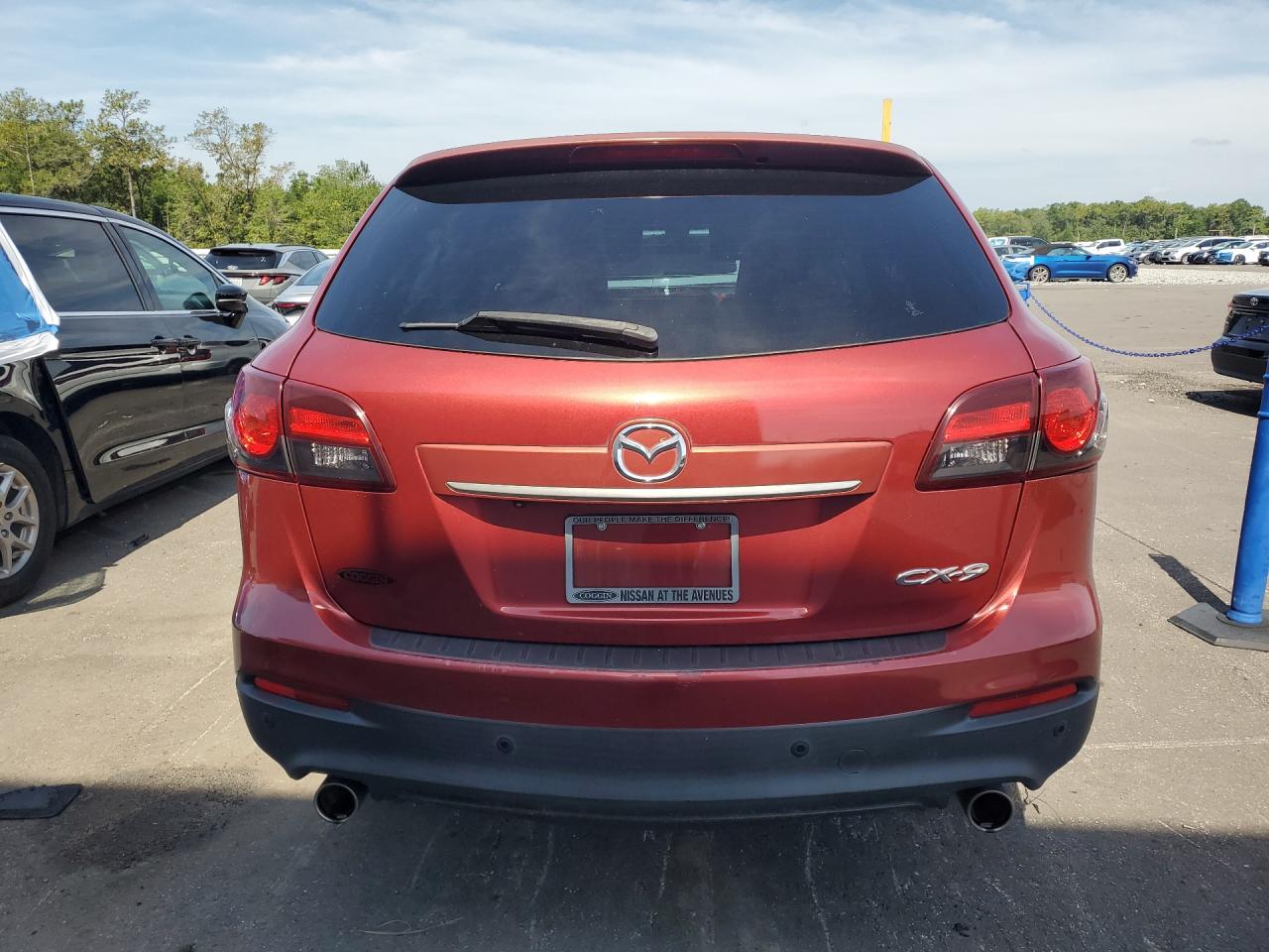 2014 Mazda Cx-9 Grand Touring Red vin: JM3TB2DA1E0430723 Damage: Rear Bumper/Cover, Scraped, 3 To 4 Inches