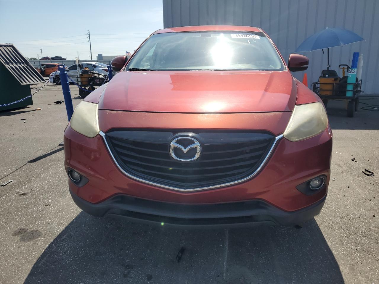 2014 Mazda Cx-9 Grand Touring Red vin: JM3TB2DA1E0430723 Damage: Front Bumper/Cover, Peeling, > 12 Inches