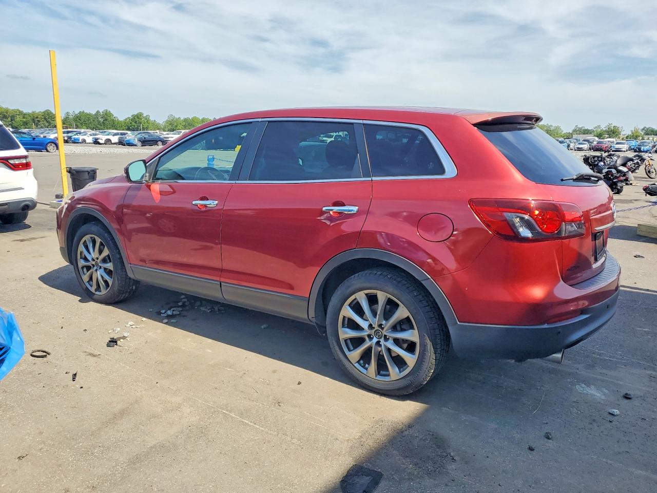 2014 Mazda Cx-9 Grand Touring Red vin: JM3TB2DA1E0430723