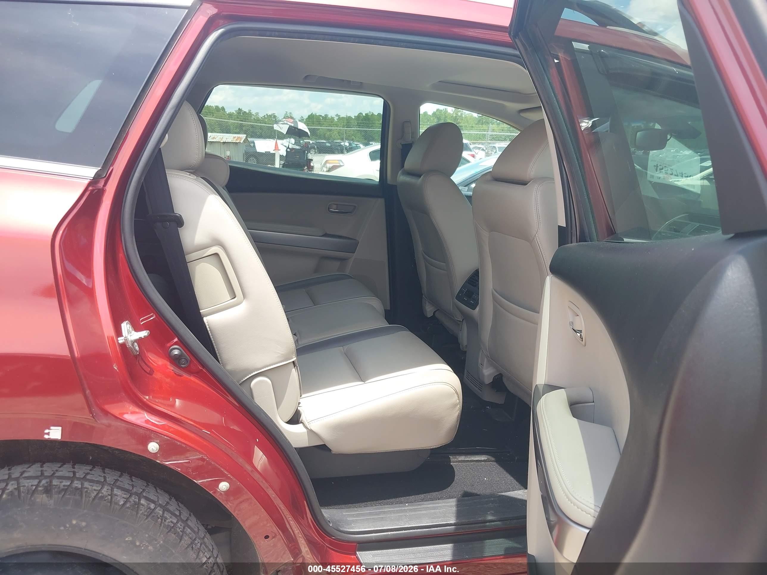 2011 Mazda Cx-9 Grand Touring Красный vin: JM3TB2DA2B0320419