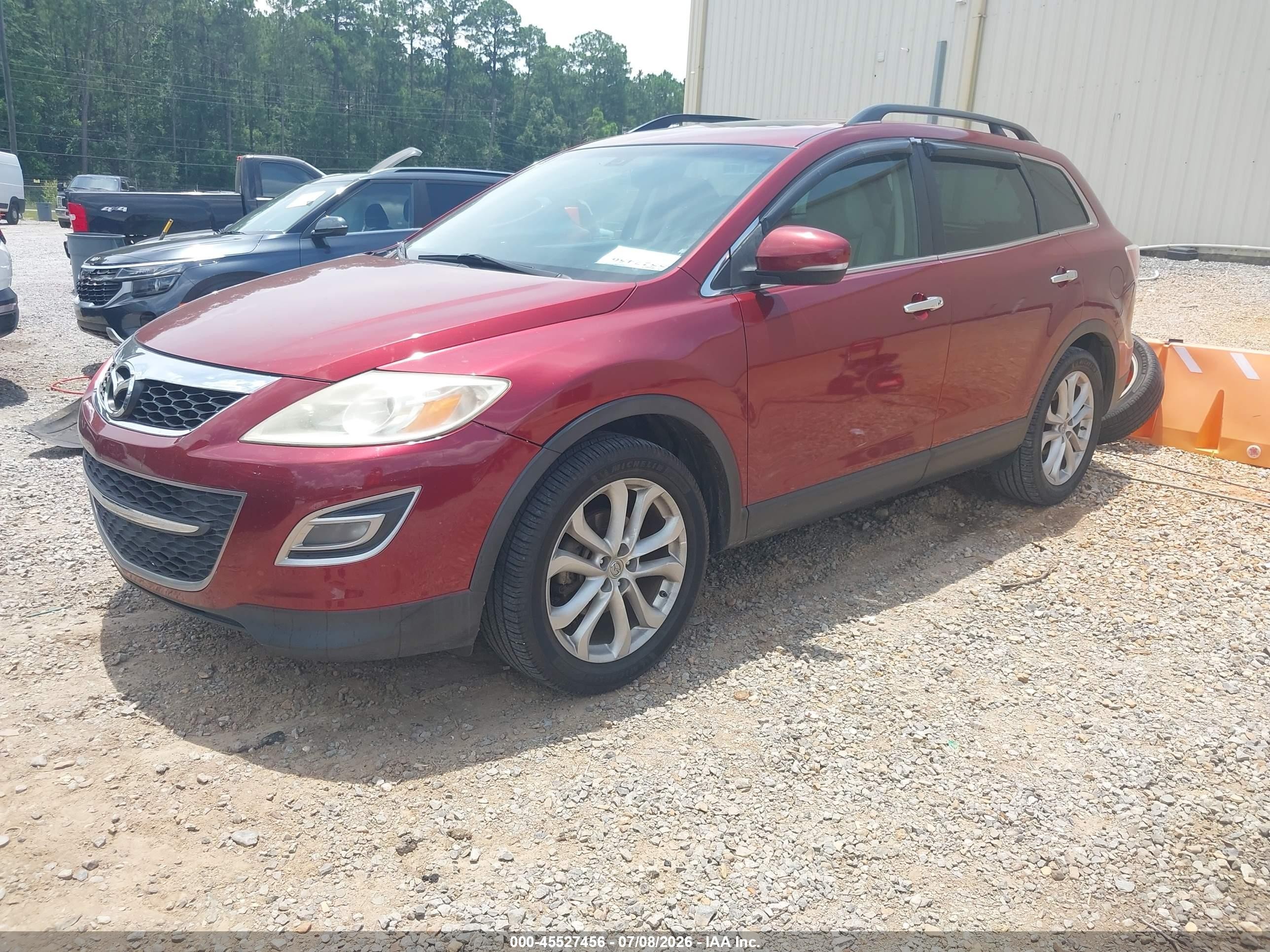 2011 Mazda Cx-9 Grand Touring Красный vin: JM3TB2DA2B0320419
