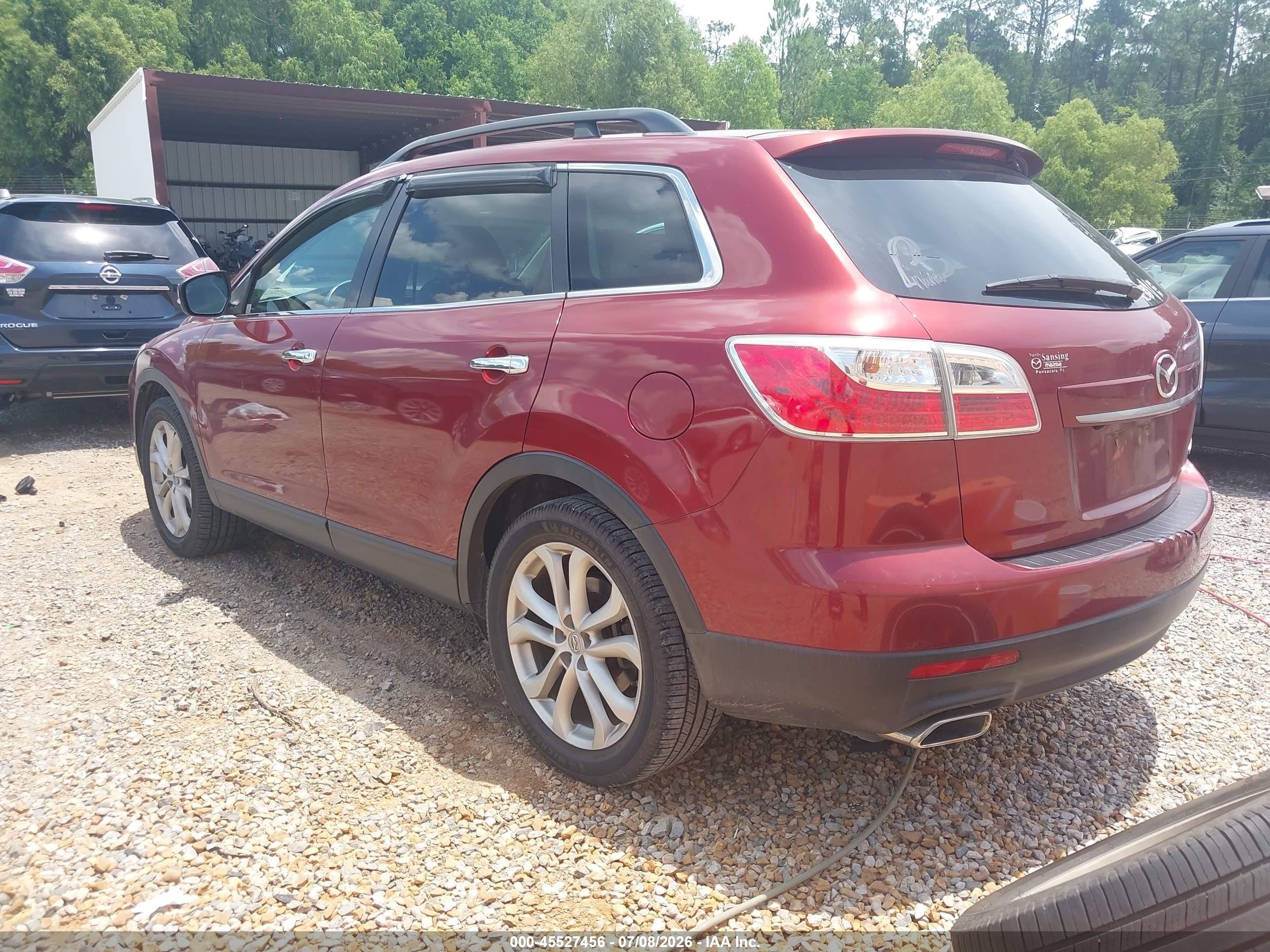 2011 Mazda Cx-9 Grand Touring Красный vin: JM3TB2DA2B0320419