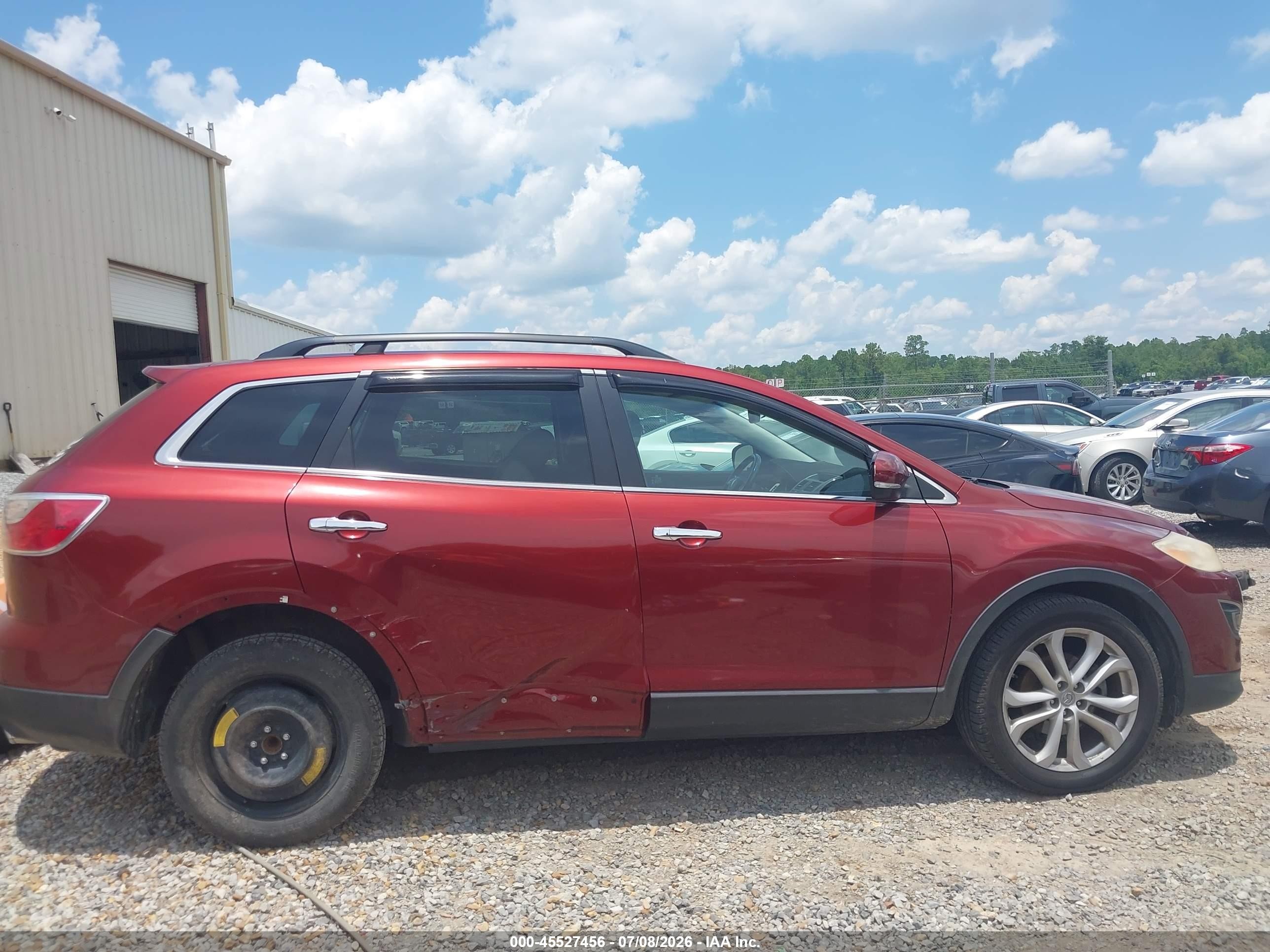 2011 Mazda Cx-9 Grand Touring Красный vin: JM3TB2DA2B0320419