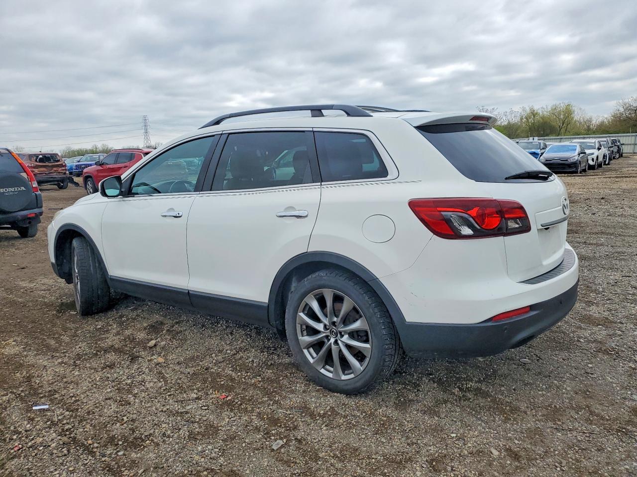 2015 Mazda Cx-9 Grand Touring White vin: JM3TB2DA2F0449430