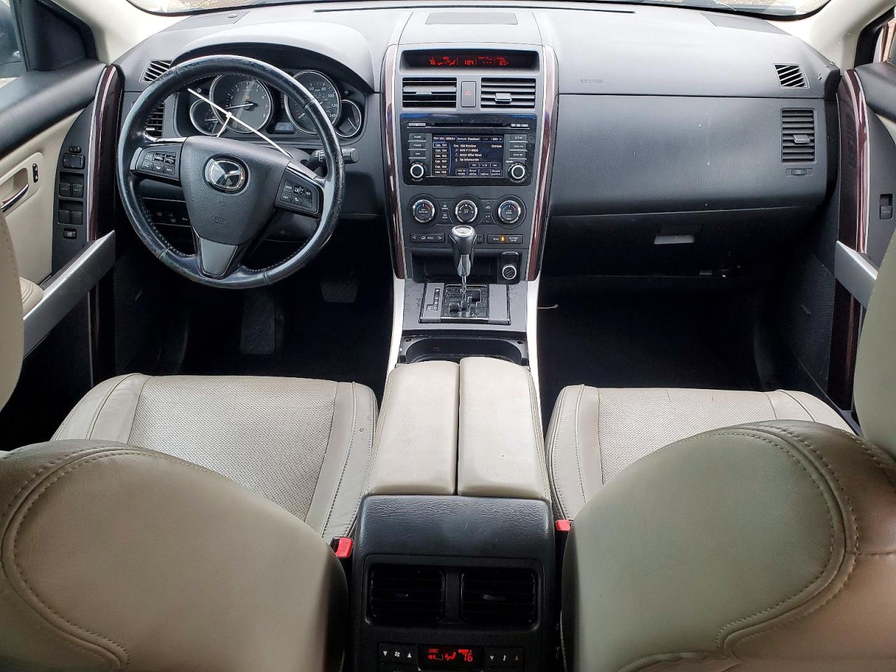 2015 Mazda Cx-9 Grand Touring White vin: JM3TB2DA2F0449430
