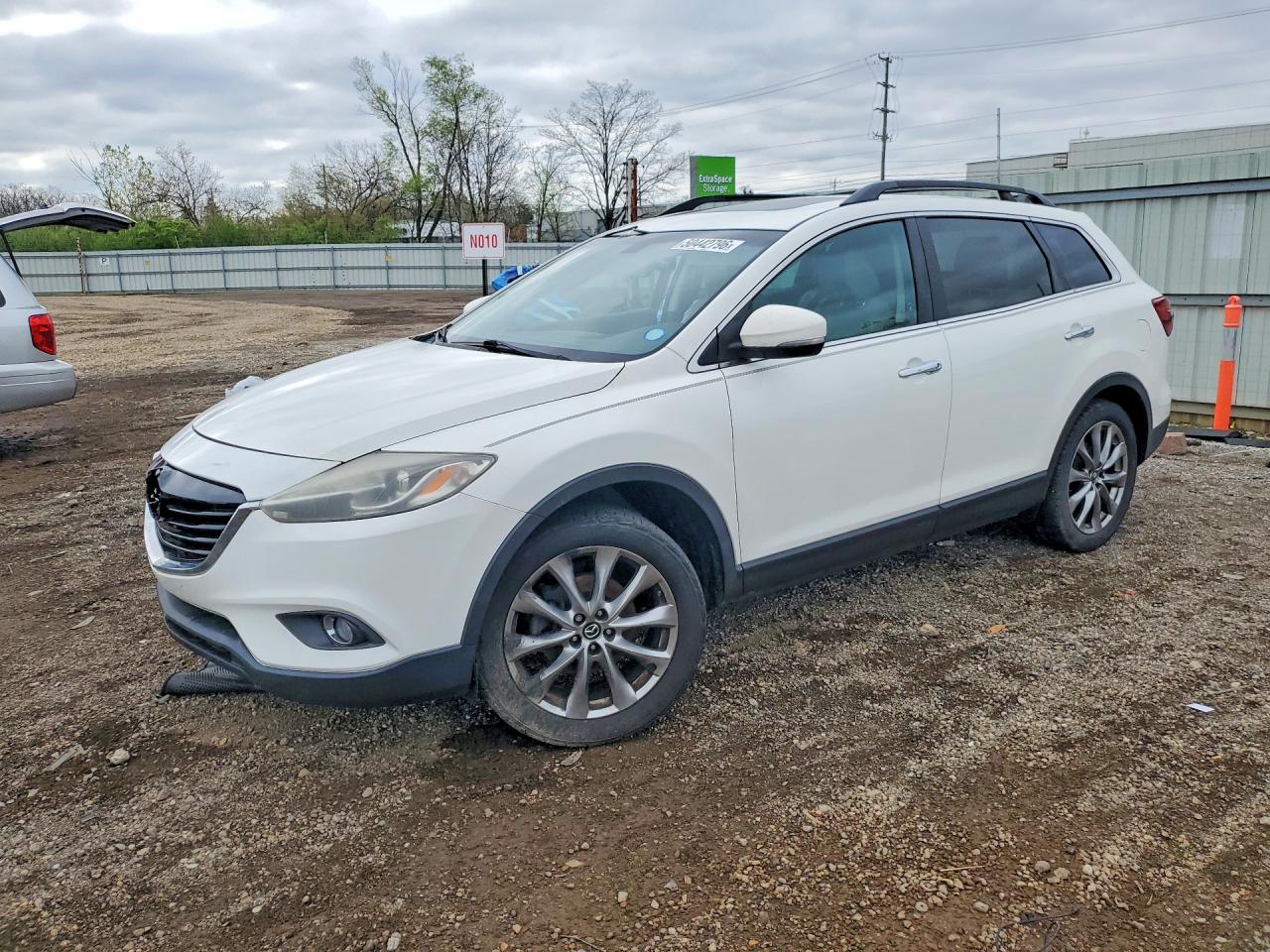 2015 Mazda Cx-9 Grand Touring White vin: JM3TB2DA2F0449430