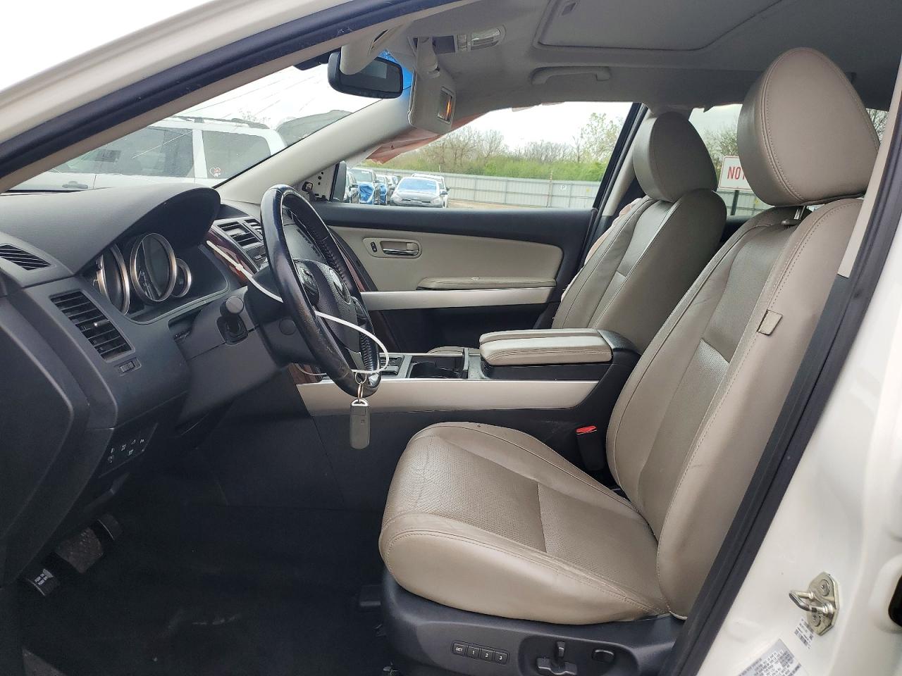 2015 Mazda Cx-9 Grand Touring White vin: JM3TB2DA2F0449430