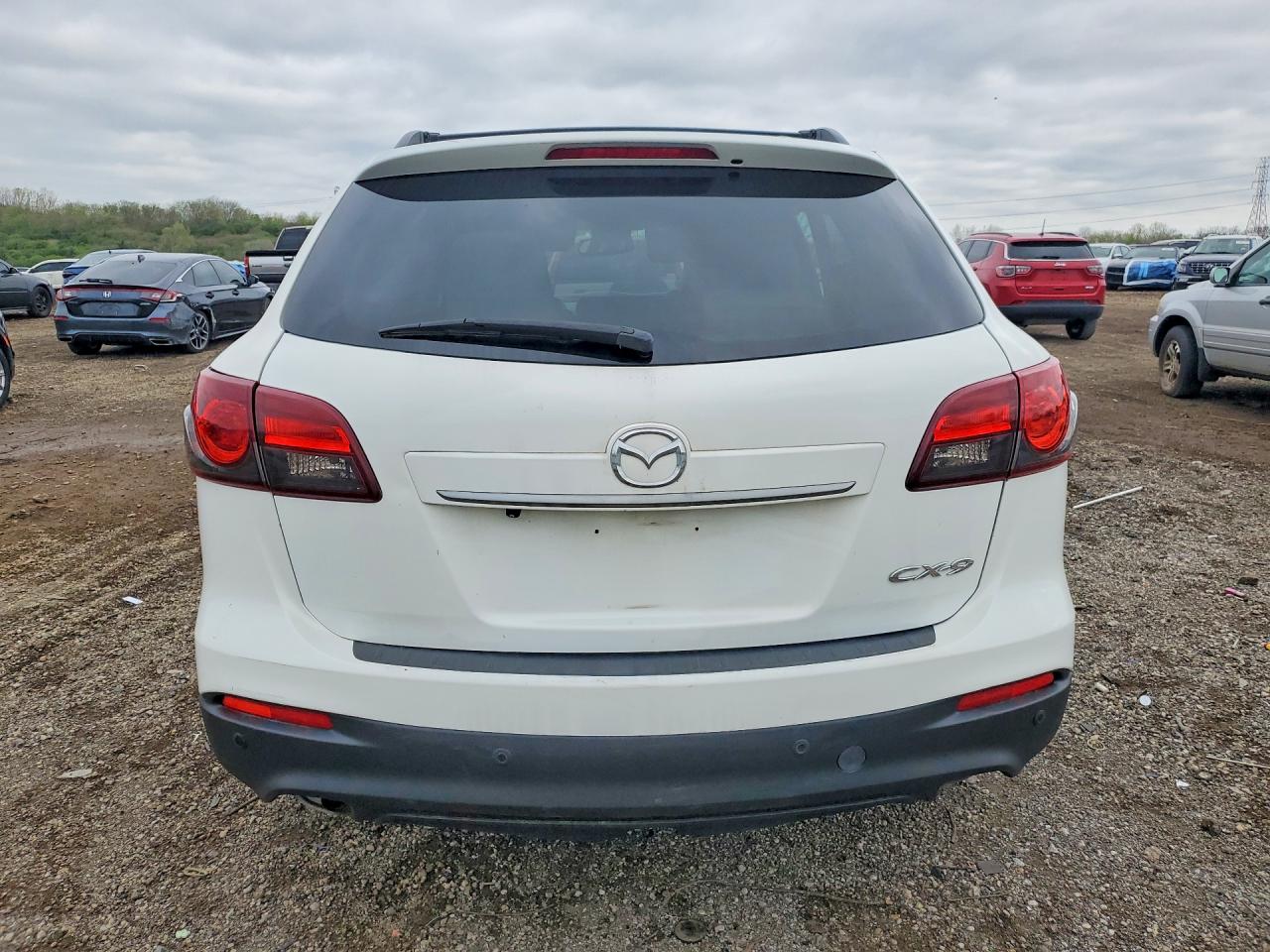 2015 Mazda Cx-9 Grand Touring White vin: JM3TB2DA2F0449430