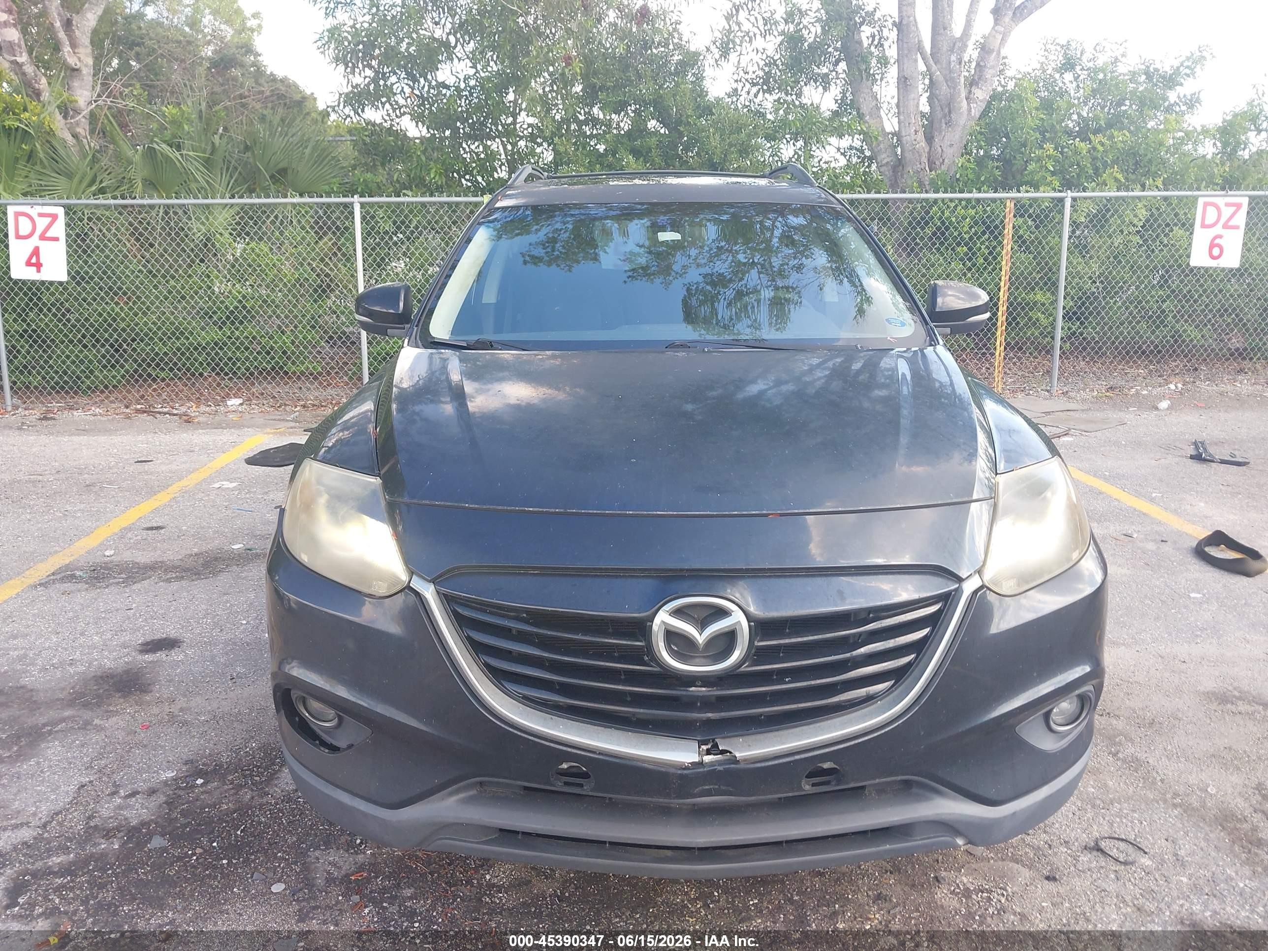 2015 Mazda Cx-9 Grand Touring Black vin: JM3TB2DA2F0459990