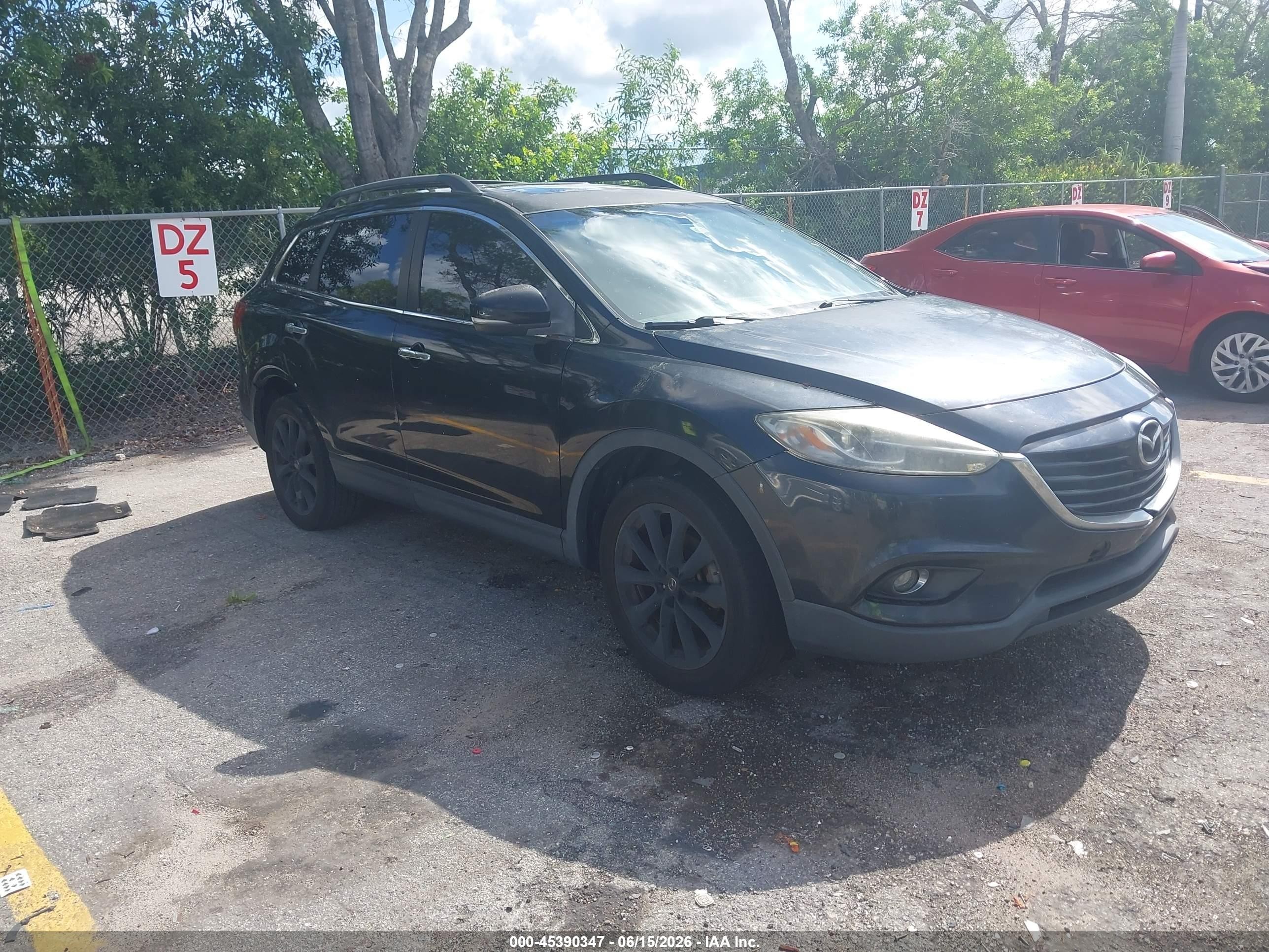 2015 Mazda Cx-9 Grand Touring Black vin: JM3TB2DA2F0459990