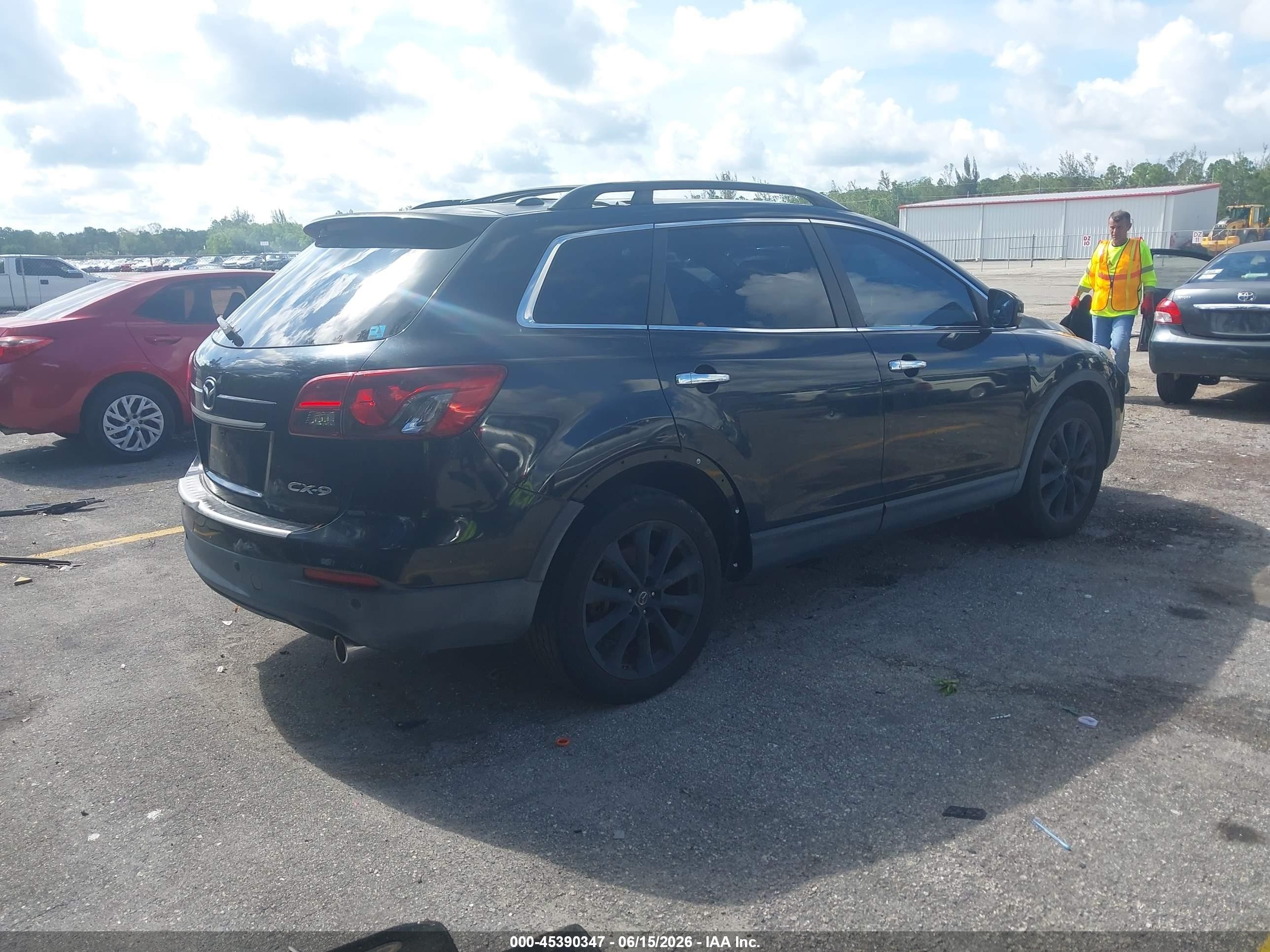 2015 Mazda Cx-9 Grand Touring Black vin: JM3TB2DA2F0459990