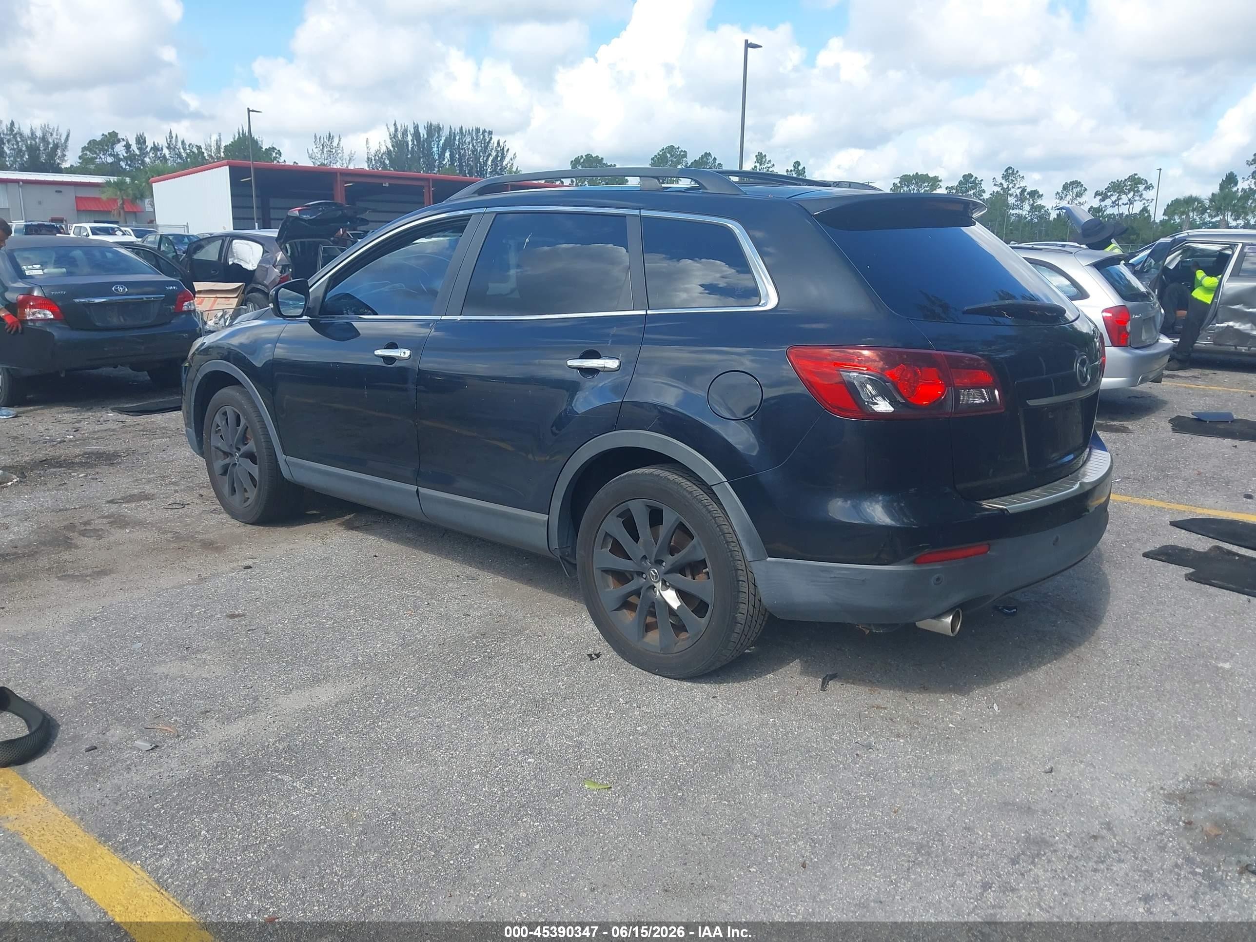 2015 Mazda Cx-9 Grand Touring Black vin: JM3TB2DA2F0459990