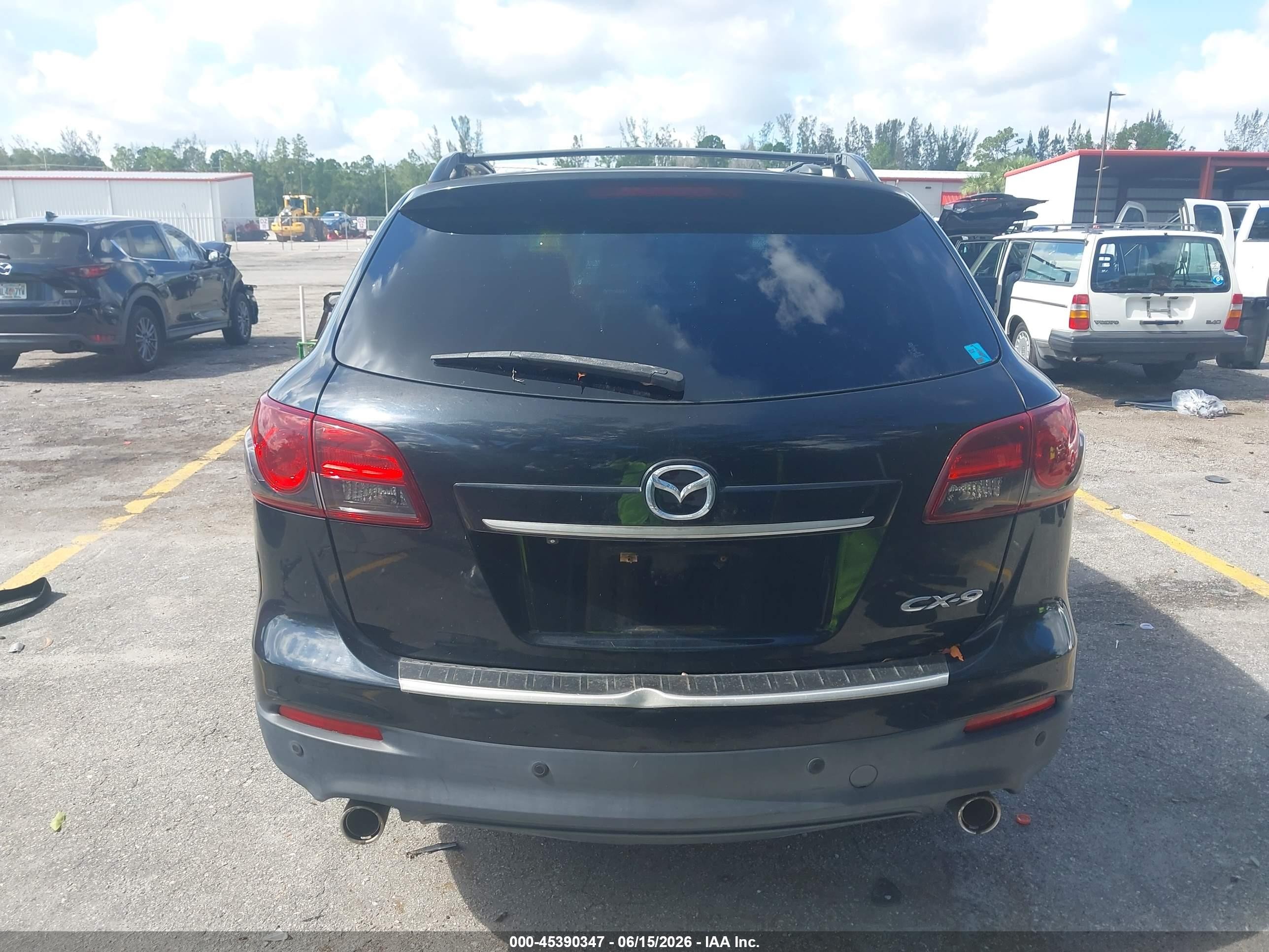2015 Mazda Cx-9 Grand Touring Black vin: JM3TB2DA2F0459990