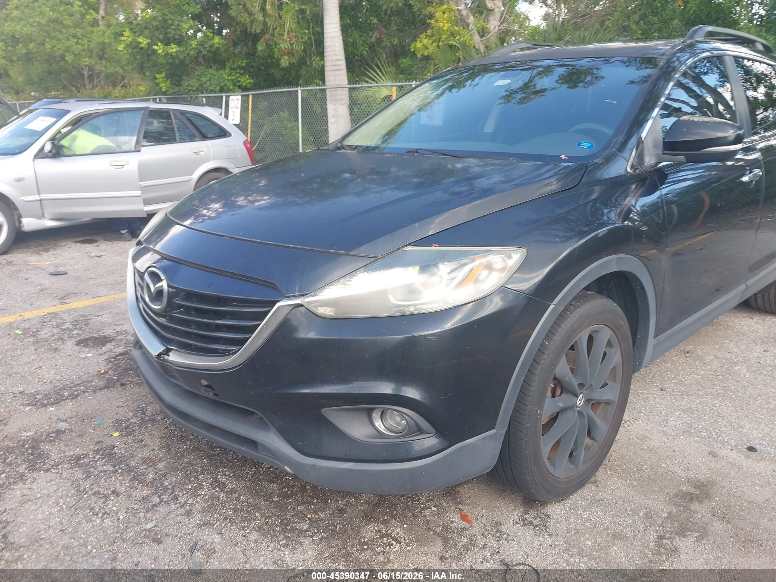 2015 Mazda Cx-9 Grand Touring Black vin: JM3TB2DA2F0459990