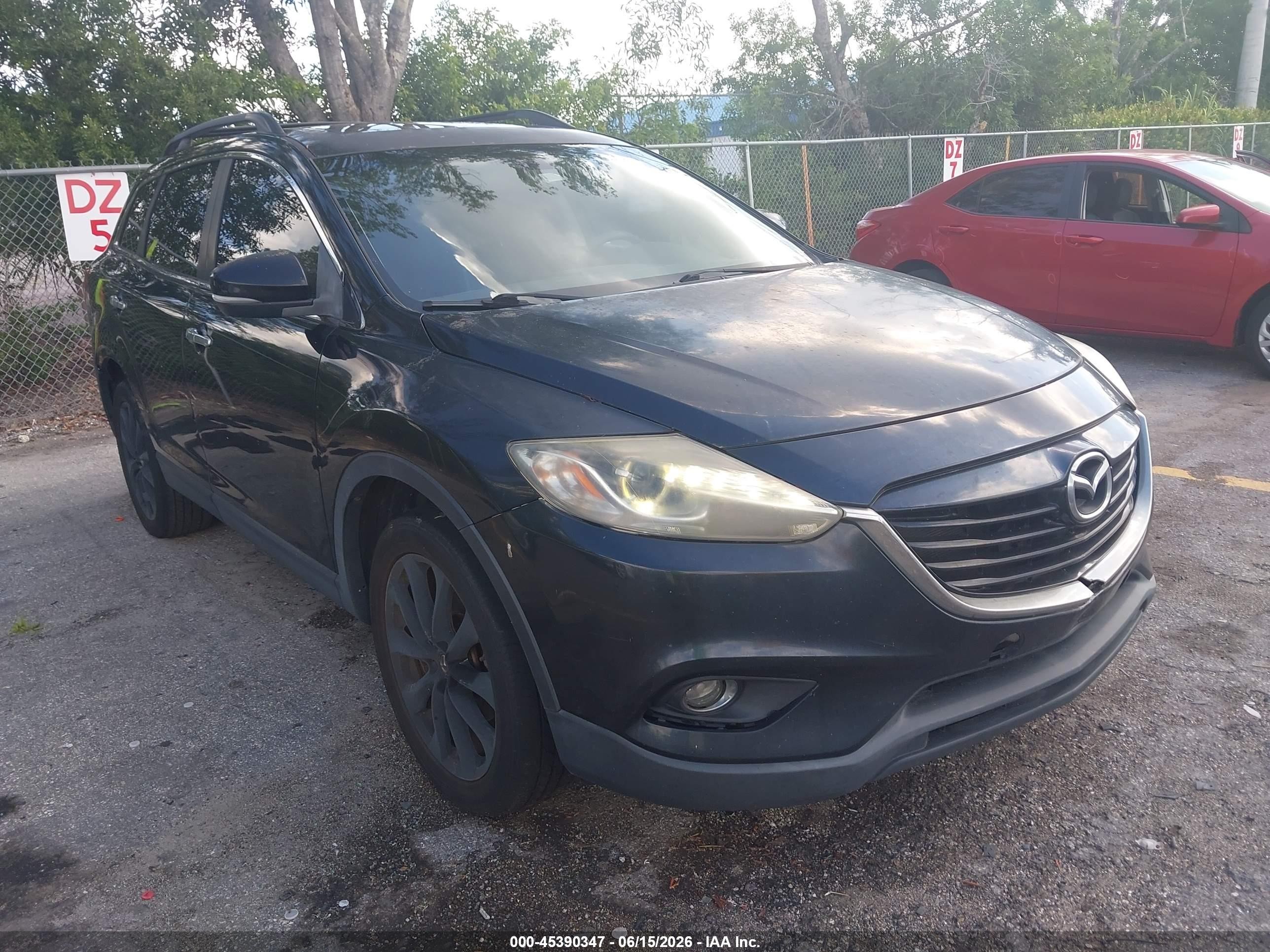 2015 Mazda Cx-9 Grand Touring Black vin: JM3TB2DA2F0459990