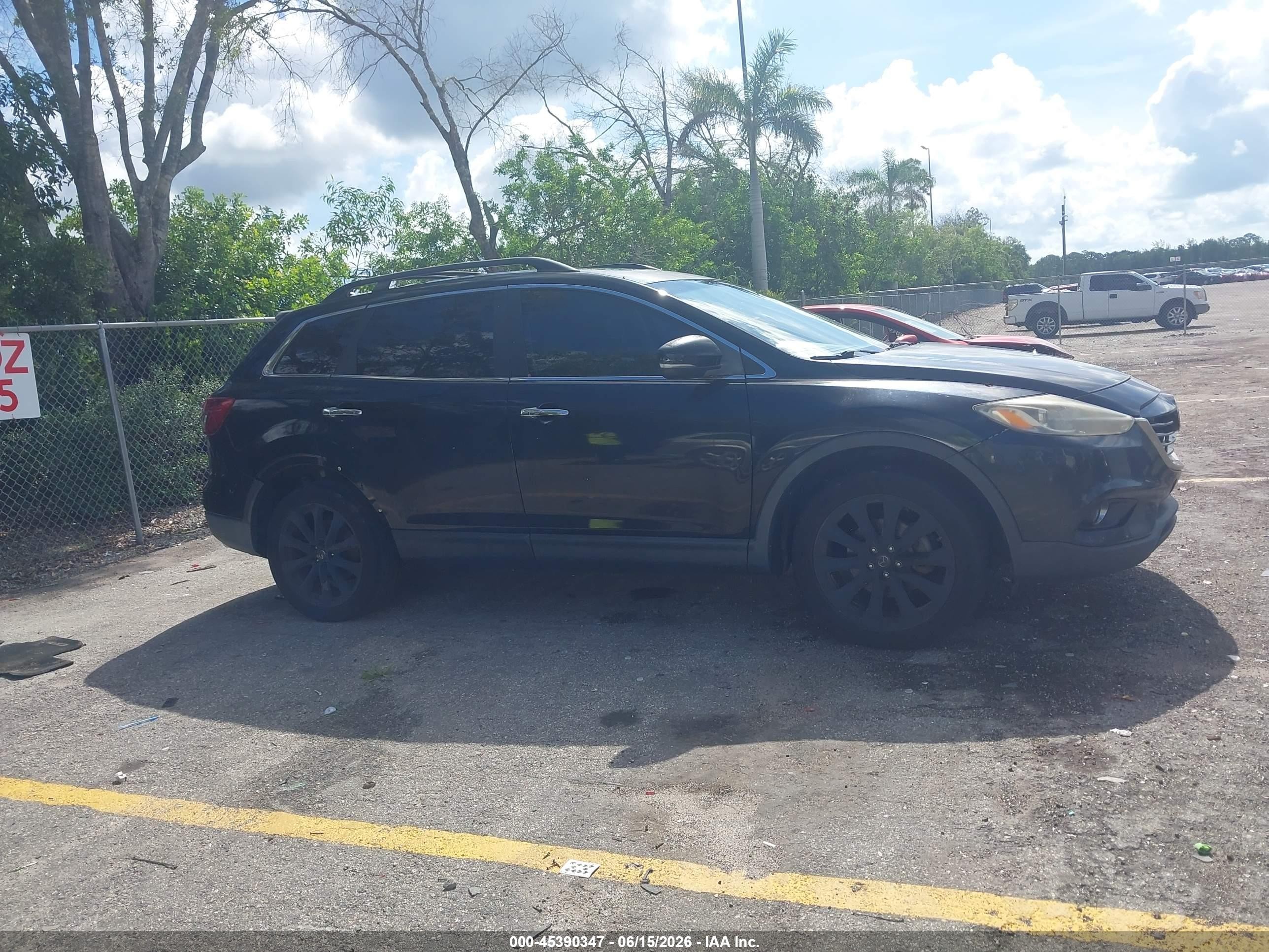2015 Mazda Cx-9 Grand Touring Black vin: JM3TB2DA2F0459990