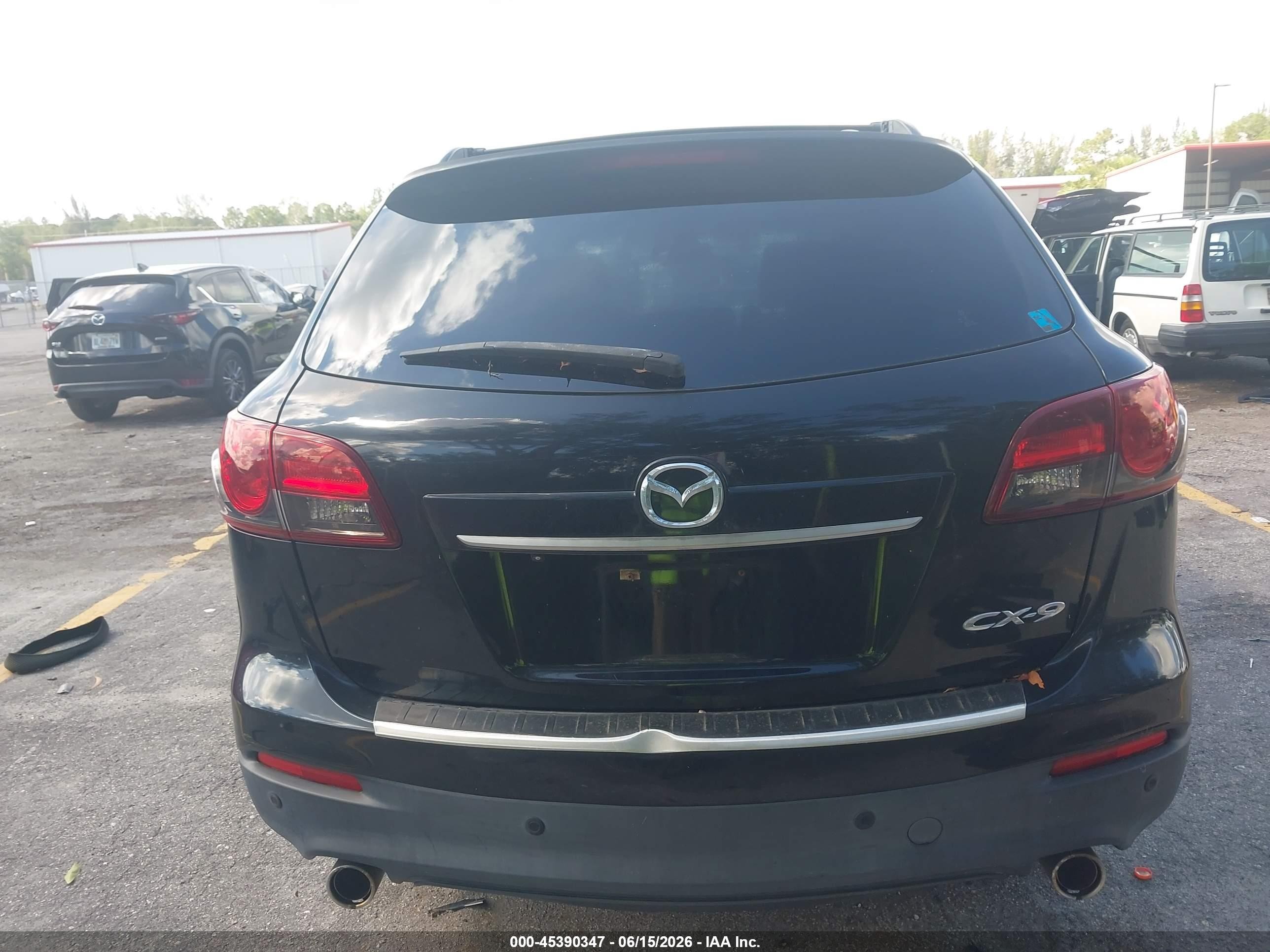 2015 Mazda Cx-9 Grand Touring Black vin: JM3TB2DA2F0459990