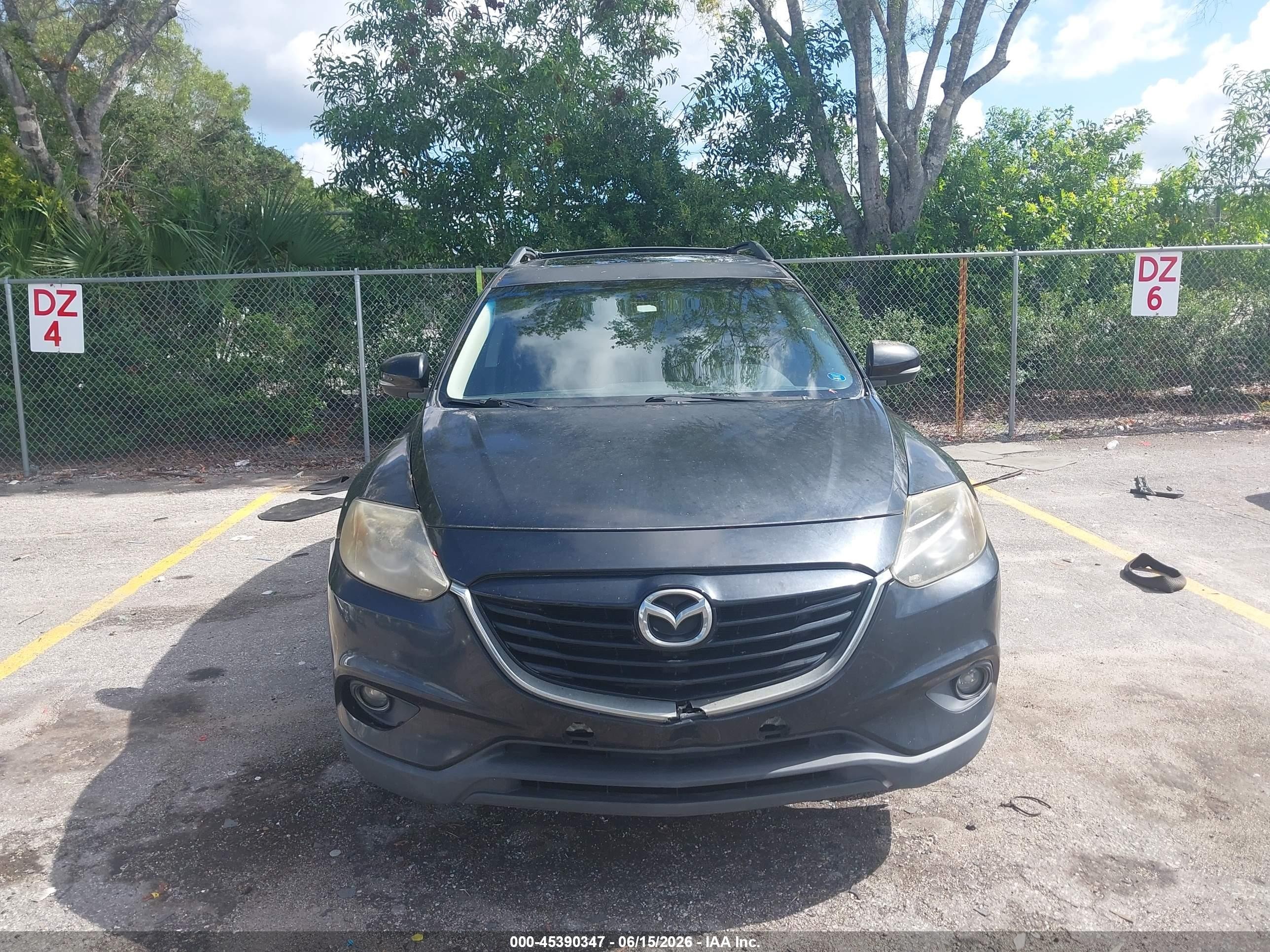 2015 Mazda Cx-9 Grand Touring Black vin: JM3TB2DA2F0459990