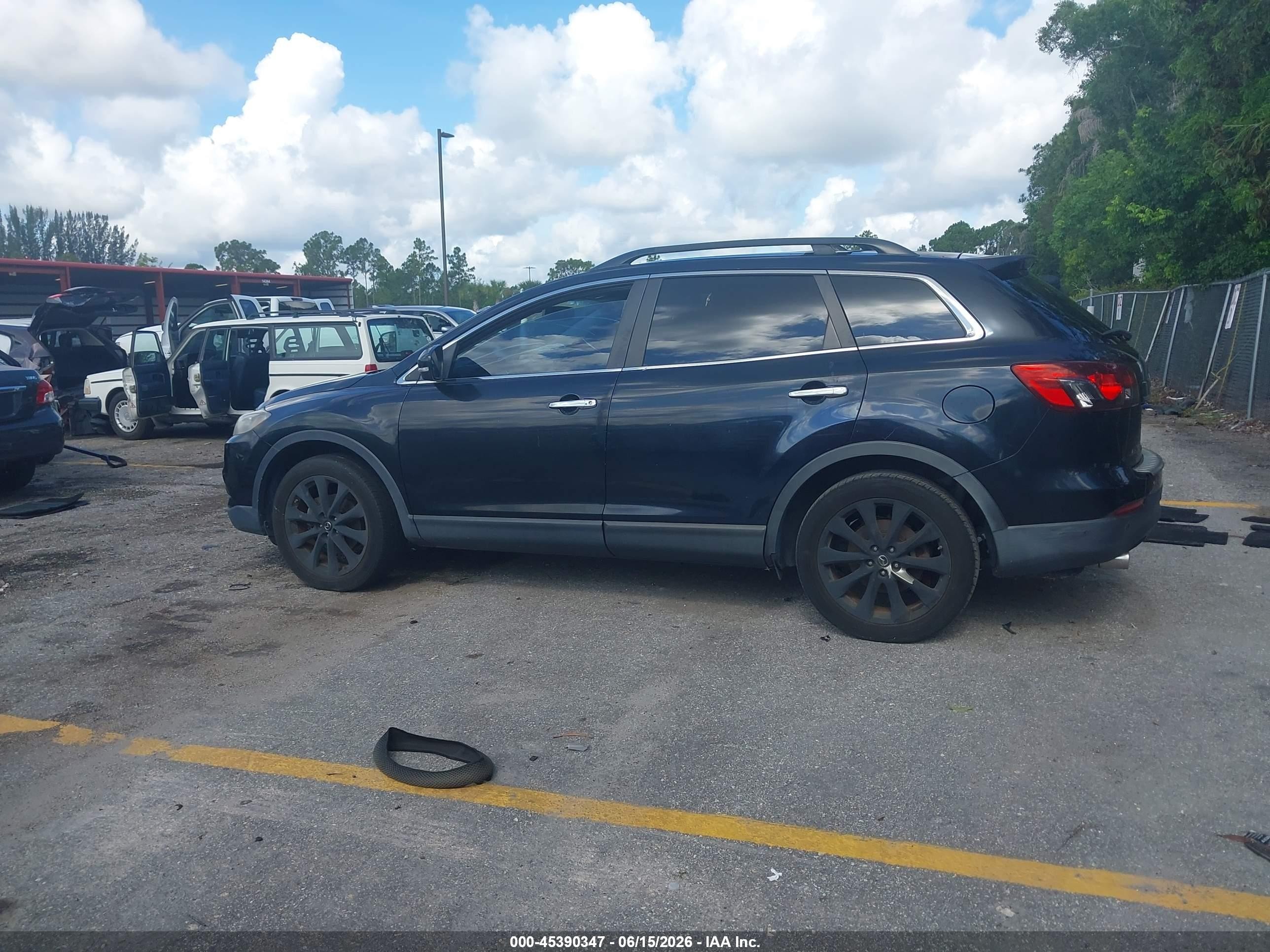 2015 Mazda Cx-9 Grand Touring Black vin: JM3TB2DA2F0459990