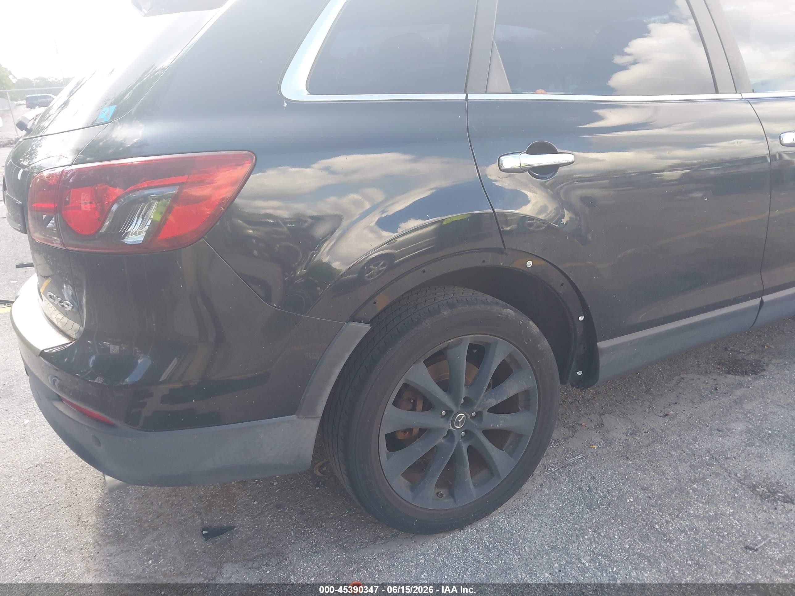 2015 Mazda Cx-9 Grand Touring Black vin: JM3TB2DA2F0459990