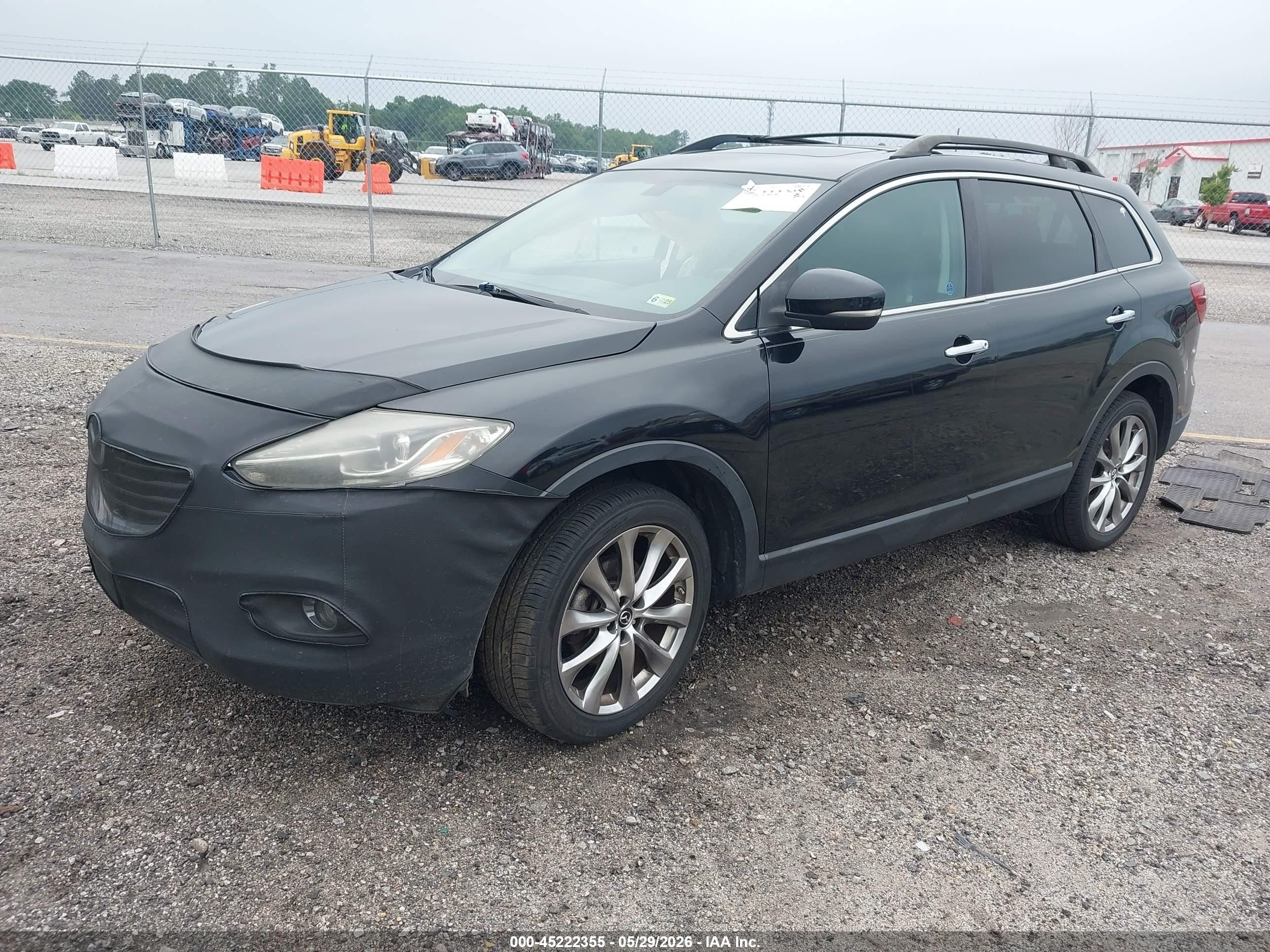 2015 Mazda Cx-9 Grand Touring Black vin: JM3TB2DA3F0455981