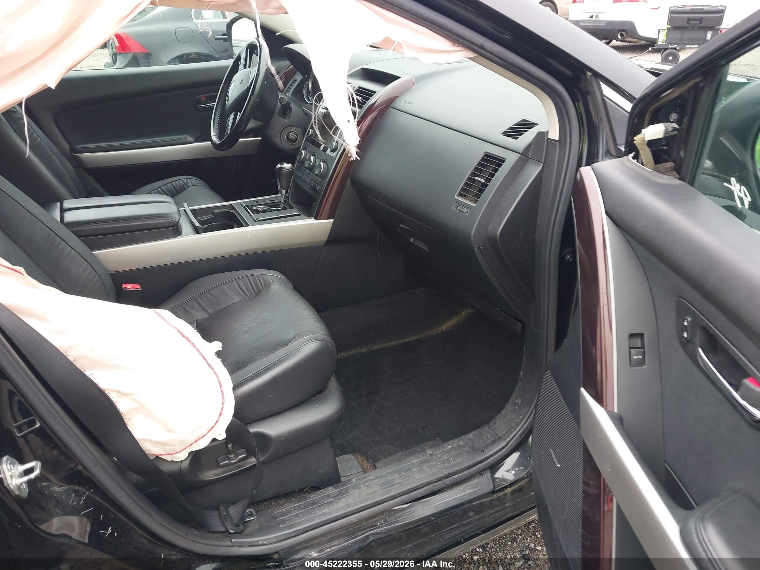 2015 Mazda Cx-9 Grand Touring Black vin: JM3TB2DA3F0455981