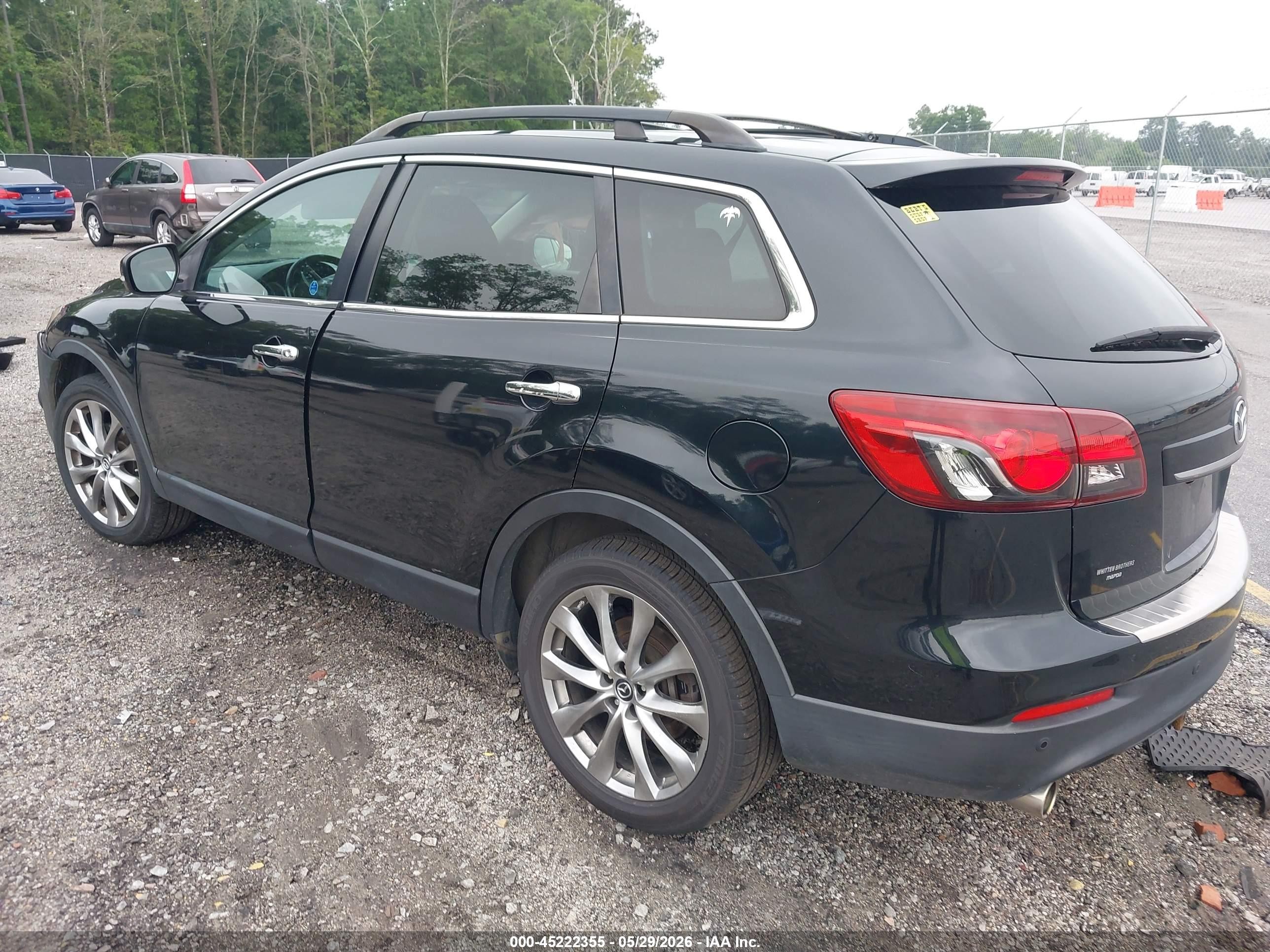2015 Mazda Cx-9 Grand Touring Black vin: JM3TB2DA3F0455981
