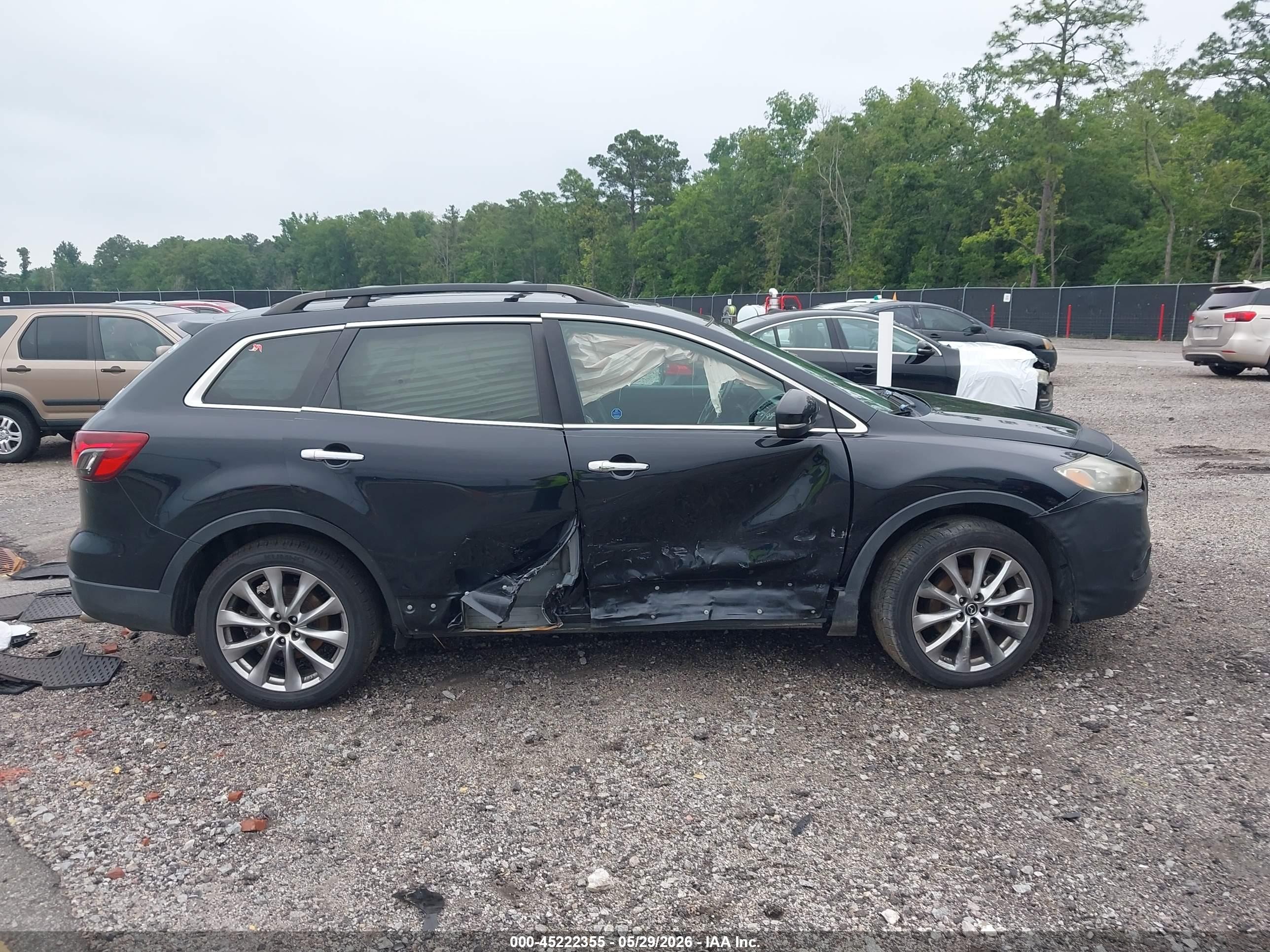 2015 Mazda Cx-9 Grand Touring Black vin: JM3TB2DA3F0455981