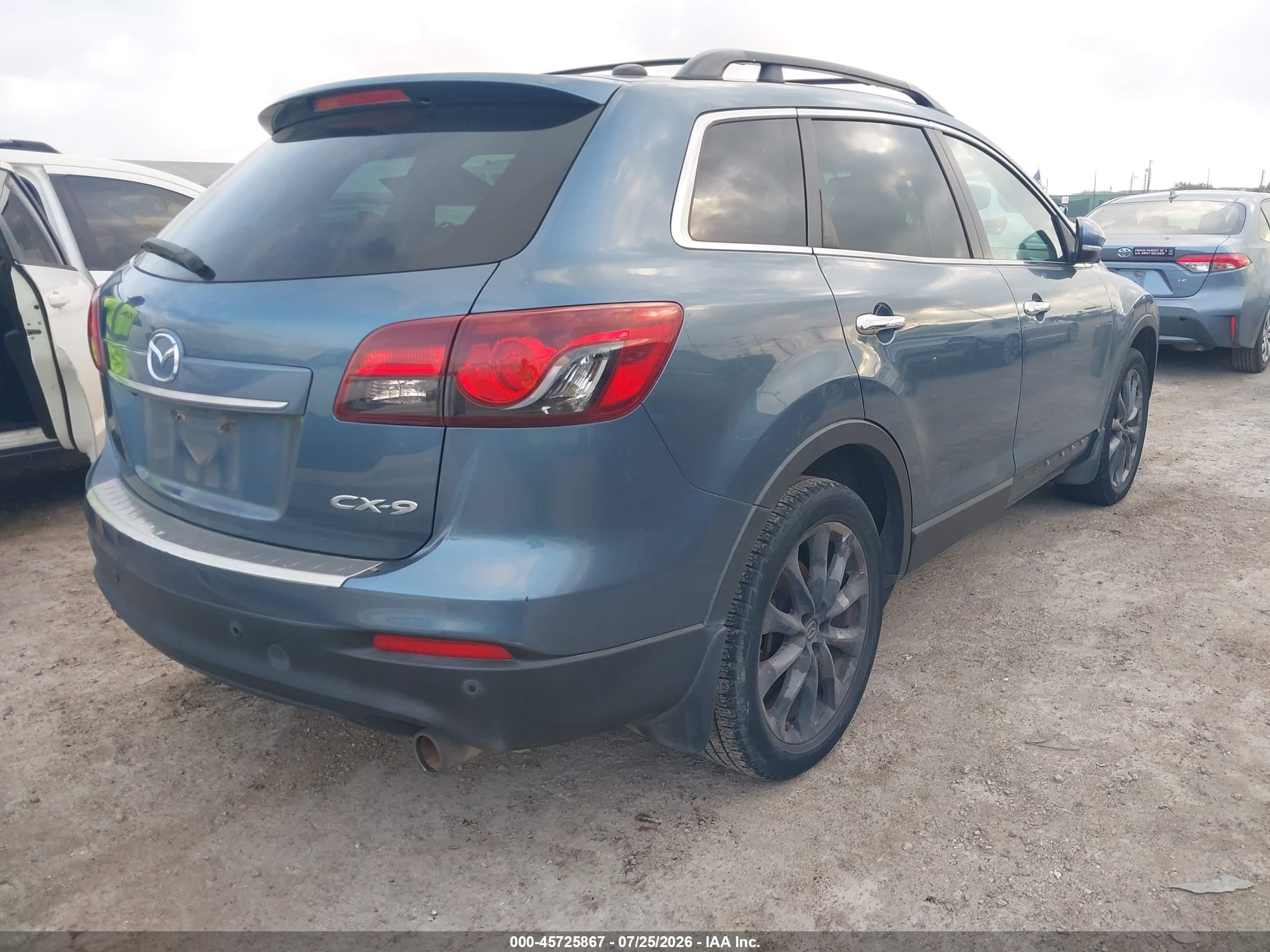 2015 Mazda Cx-9 Grand Touring Blue vin: JM3TB2DA3F0464339