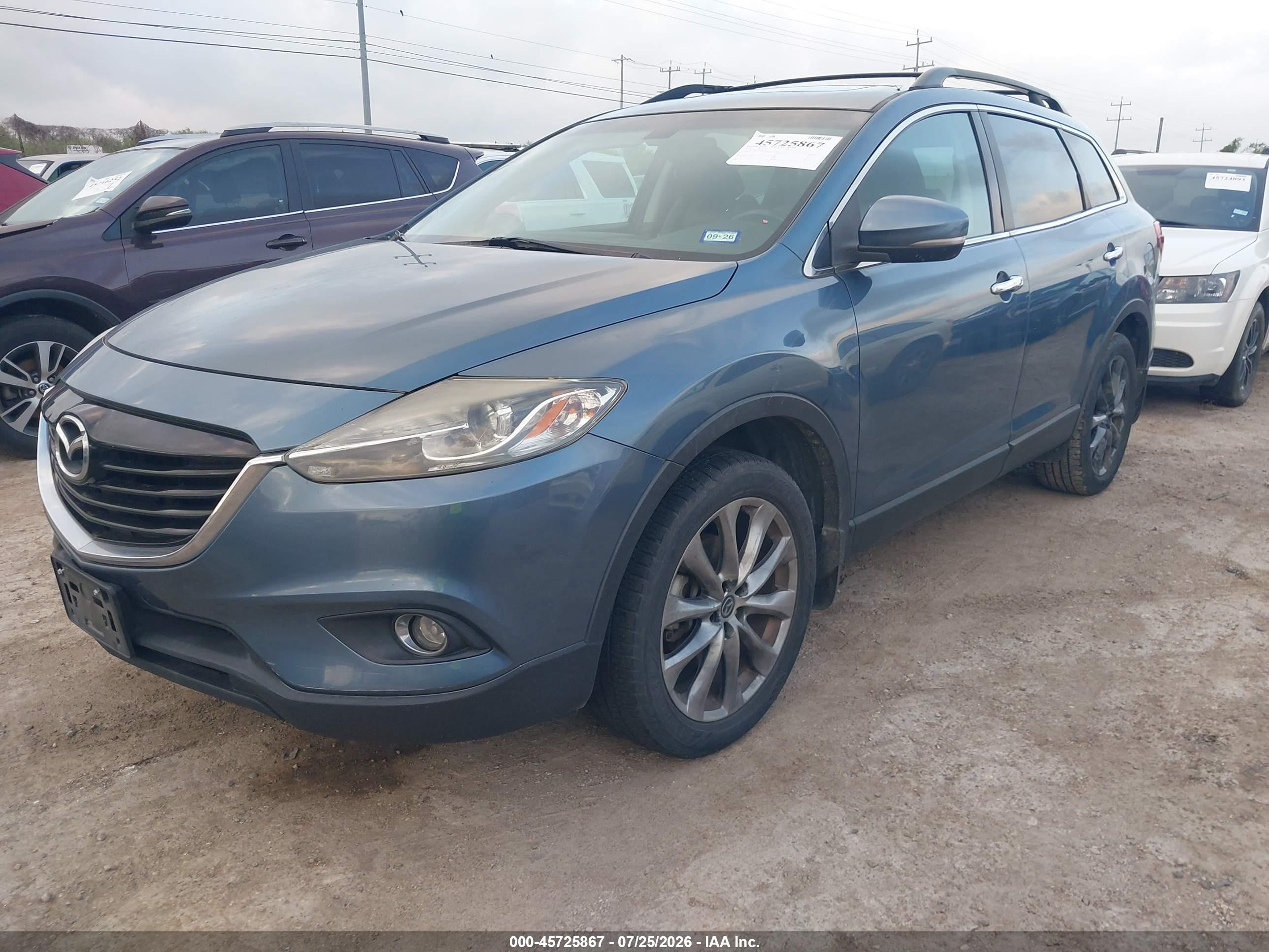 2015 Mazda Cx-9 Grand Touring Blue vin: JM3TB2DA3F0464339