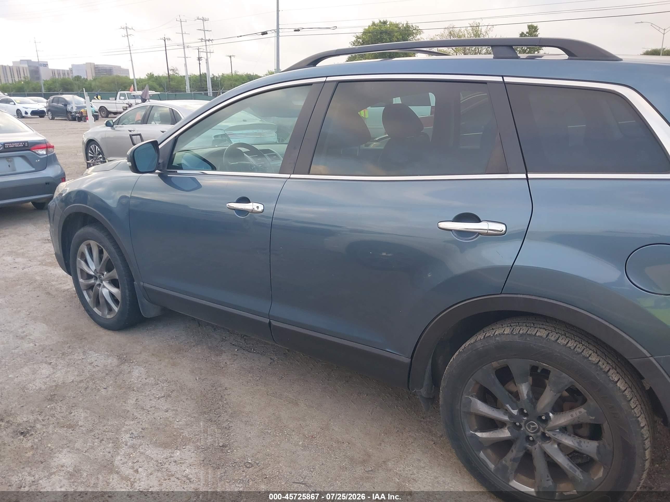 2015 Mazda Cx-9 Grand Touring Blue vin: JM3TB2DA3F0464339