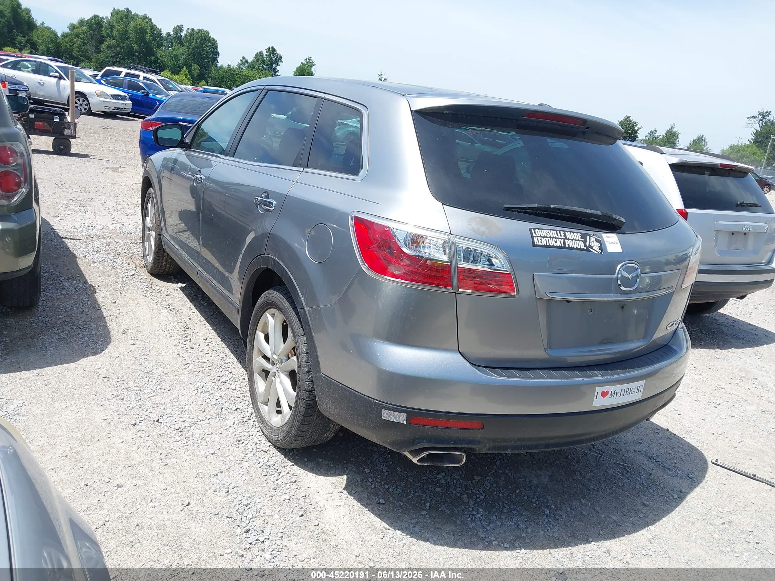 2011 Mazda Cx-9 Grand Touring Silver vin: JM3TB2DA4B0300379