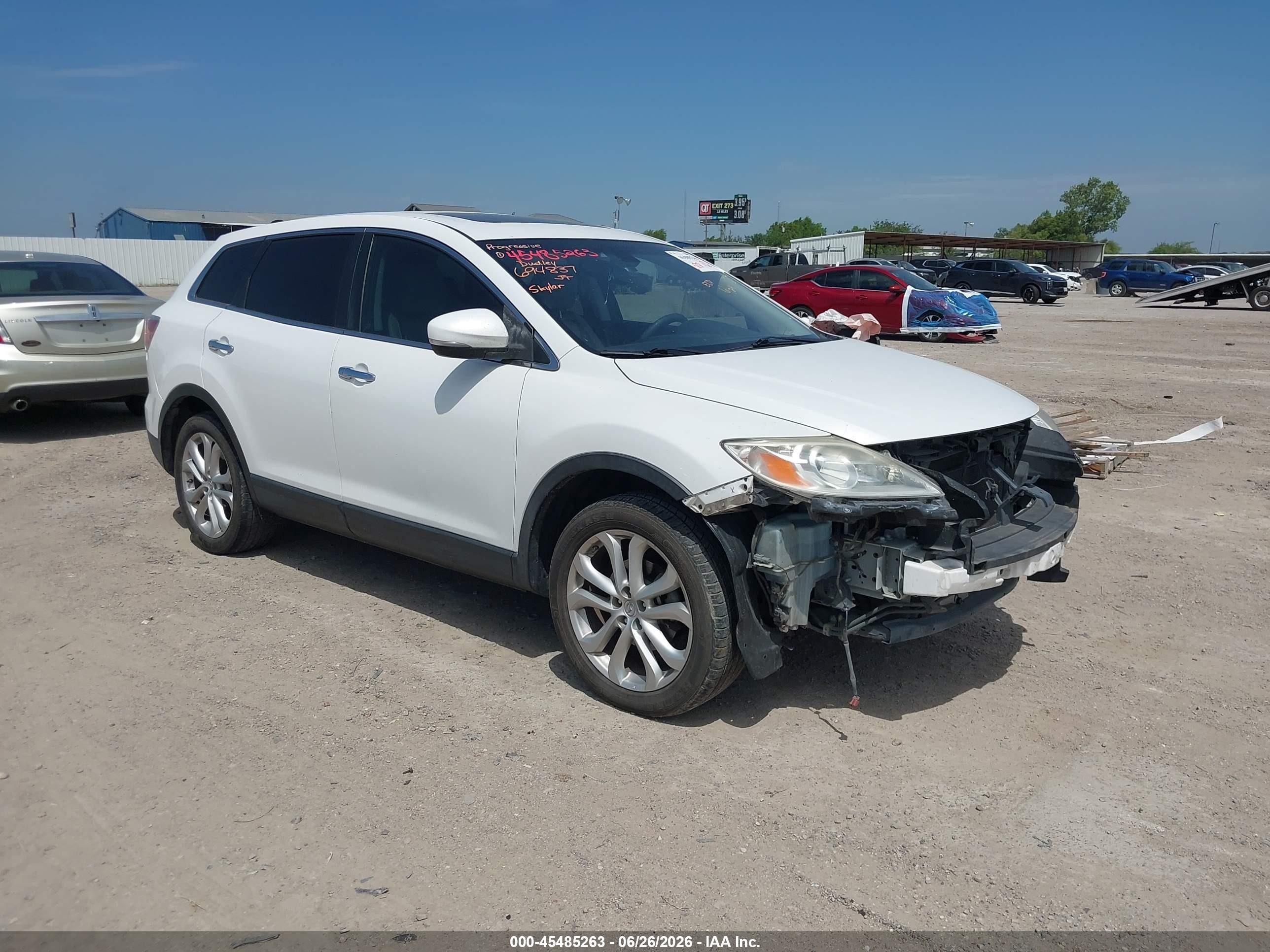 2011 Mazda Cx-9 Grand Touring White vin: JM3TB2DA4B0306876