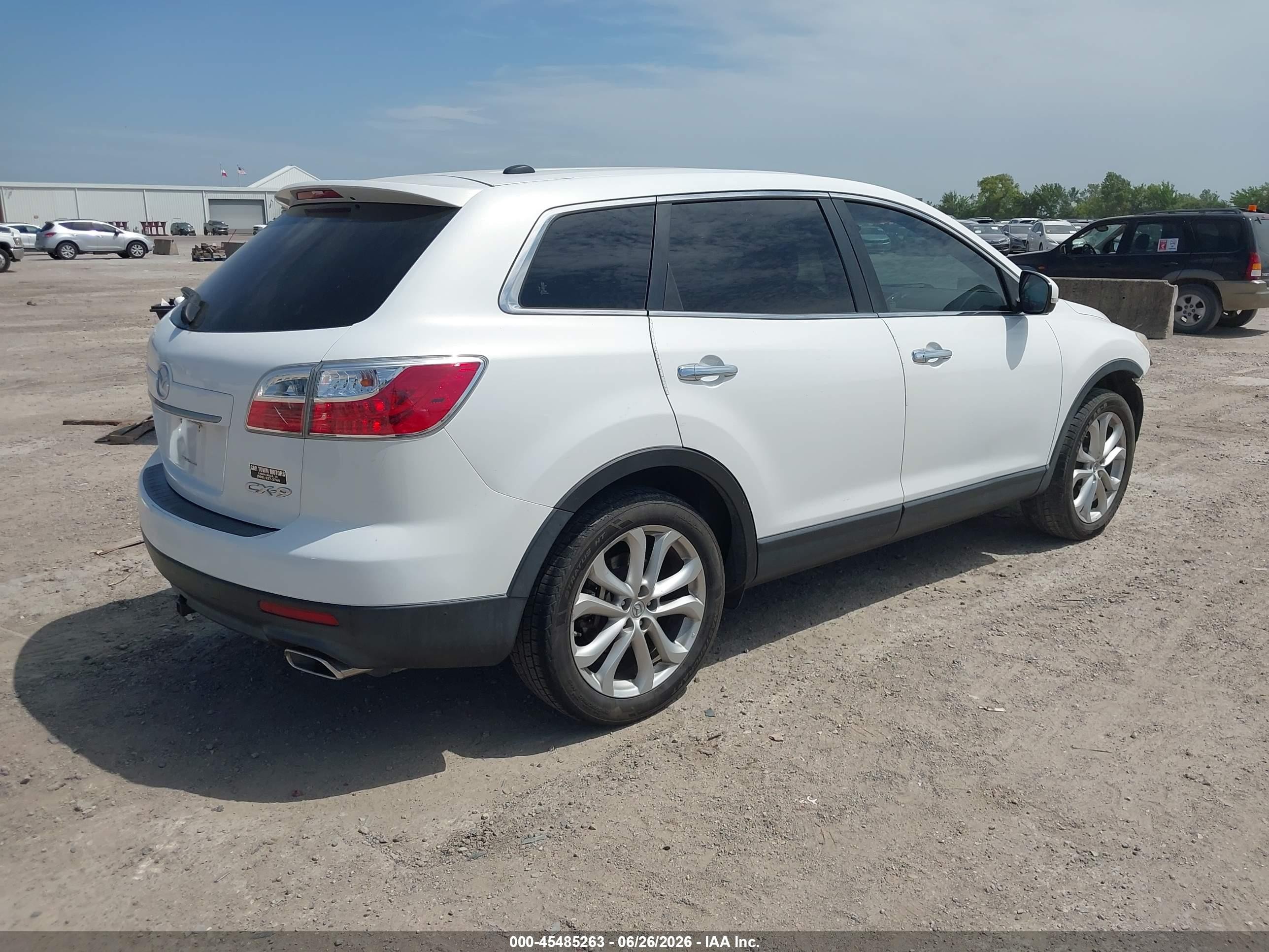 2011 Mazda Cx-9 Grand Touring White vin: JM3TB2DA4B0306876