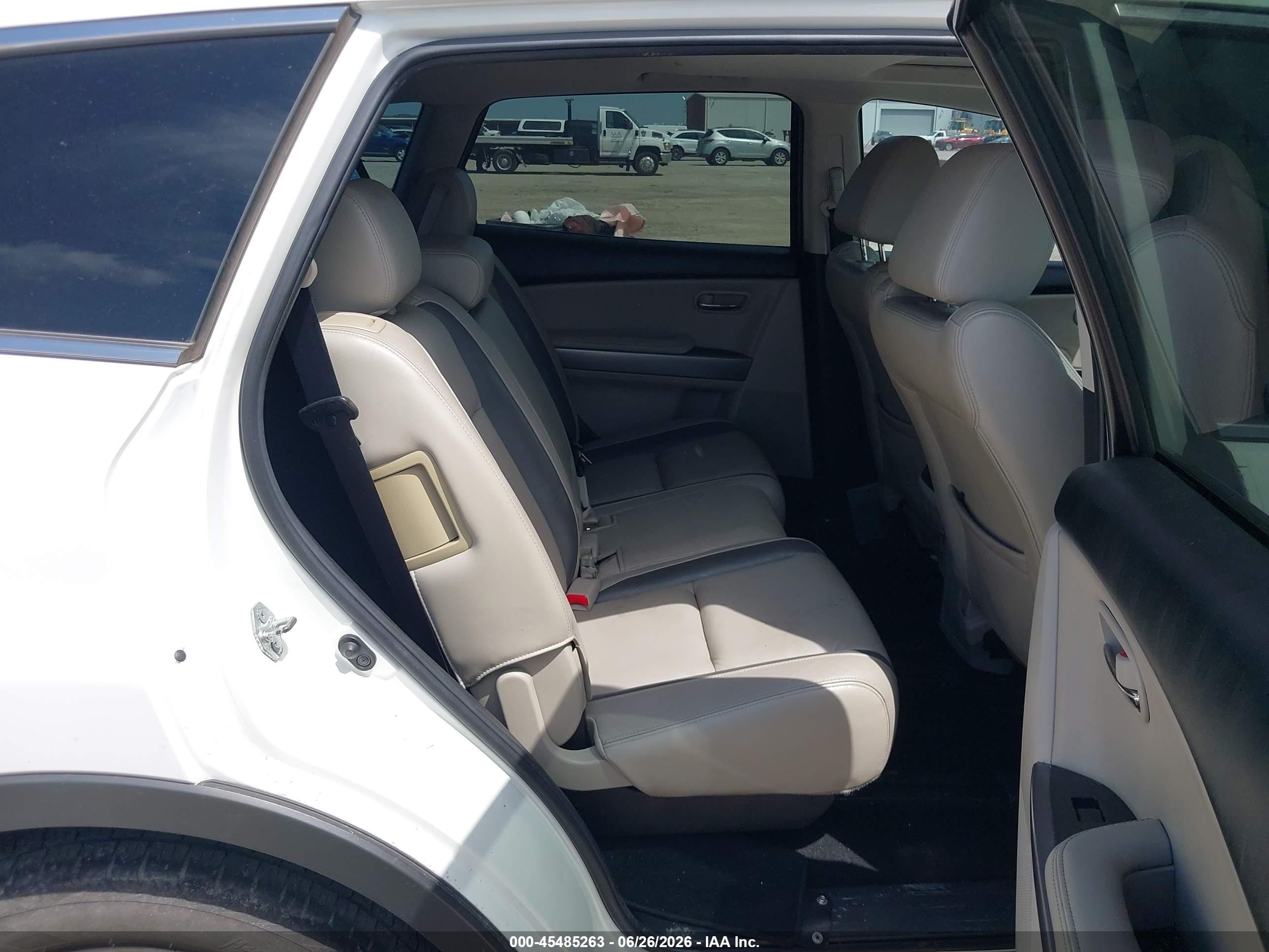 2011 Mazda Cx-9 Grand Touring White vin: JM3TB2DA4B0306876