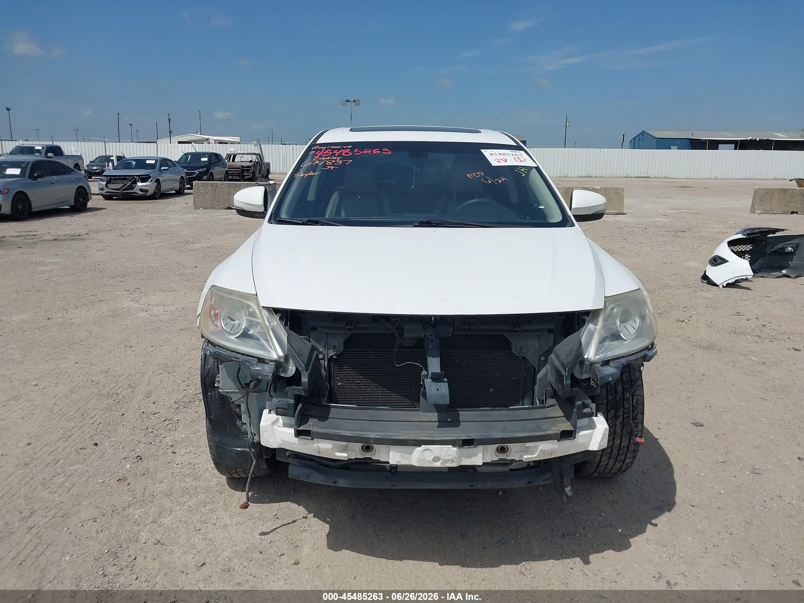 2011 Mazda Cx-9 Grand Touring White vin: JM3TB2DA4B0306876