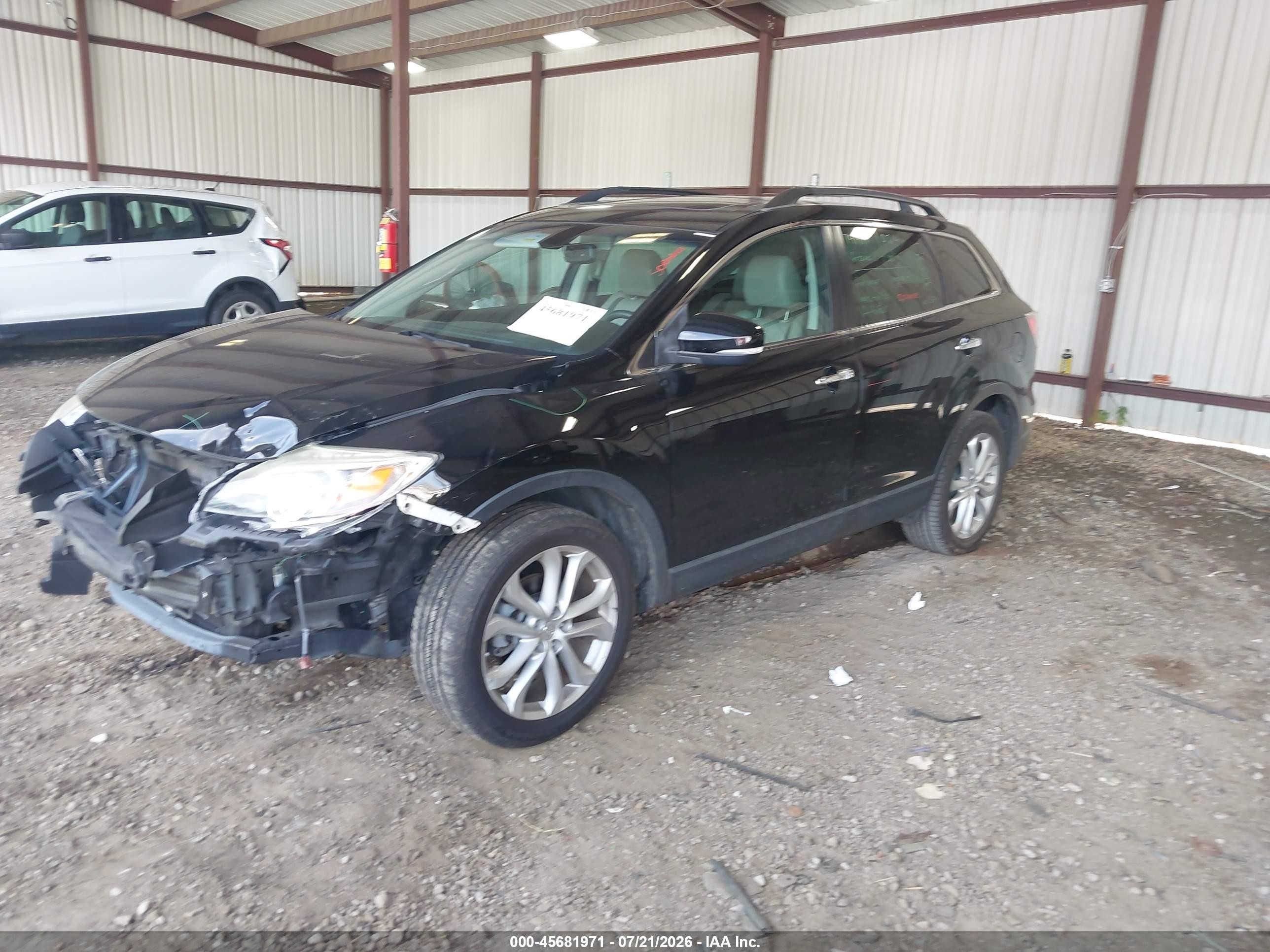 2012 Mazda Cx-9 Grand Touring Black vin: JM3TB2DA4C0339359