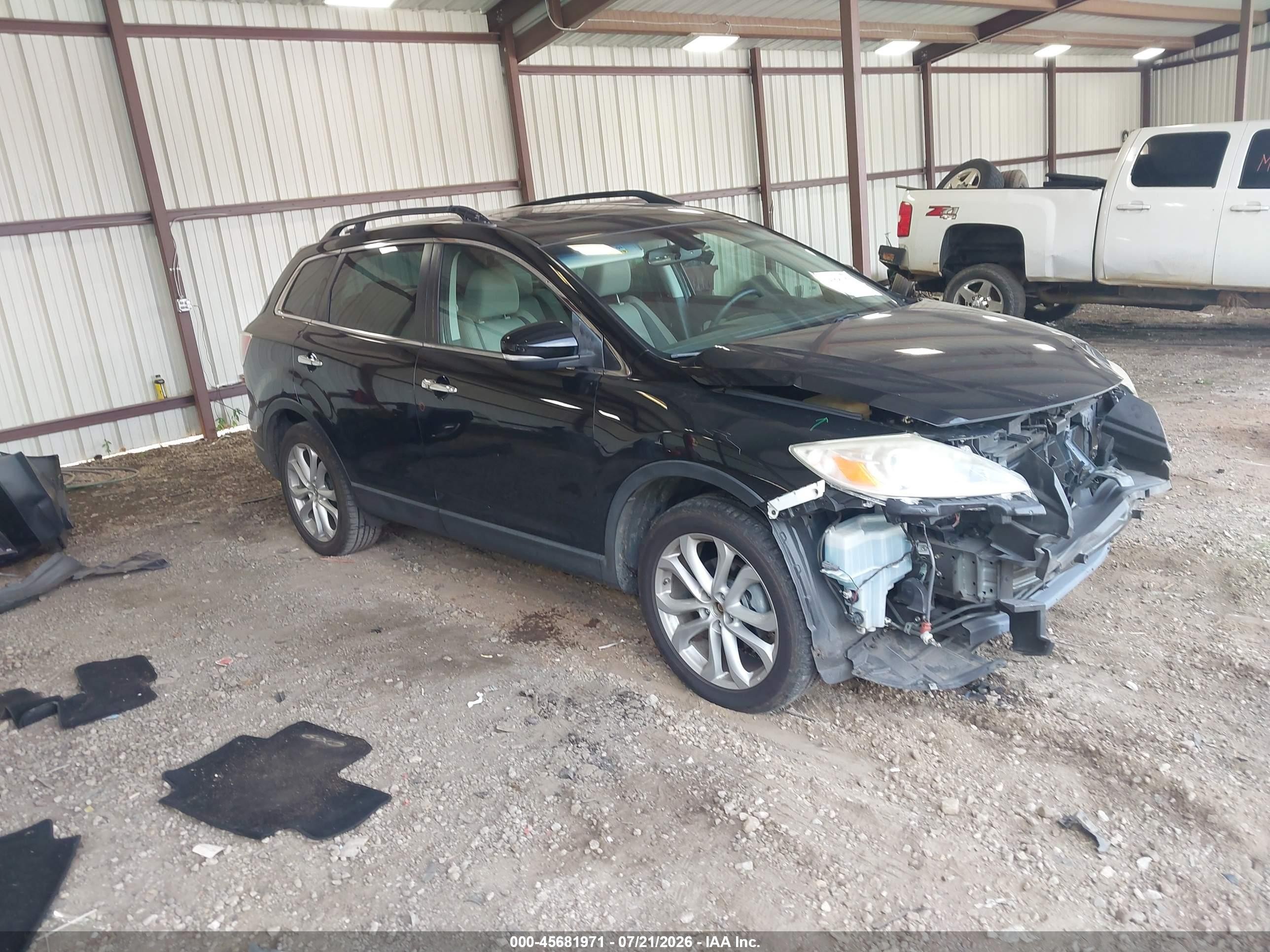 2012 Mazda Cx-9 Grand Touring Black vin: JM3TB2DA4C0339359