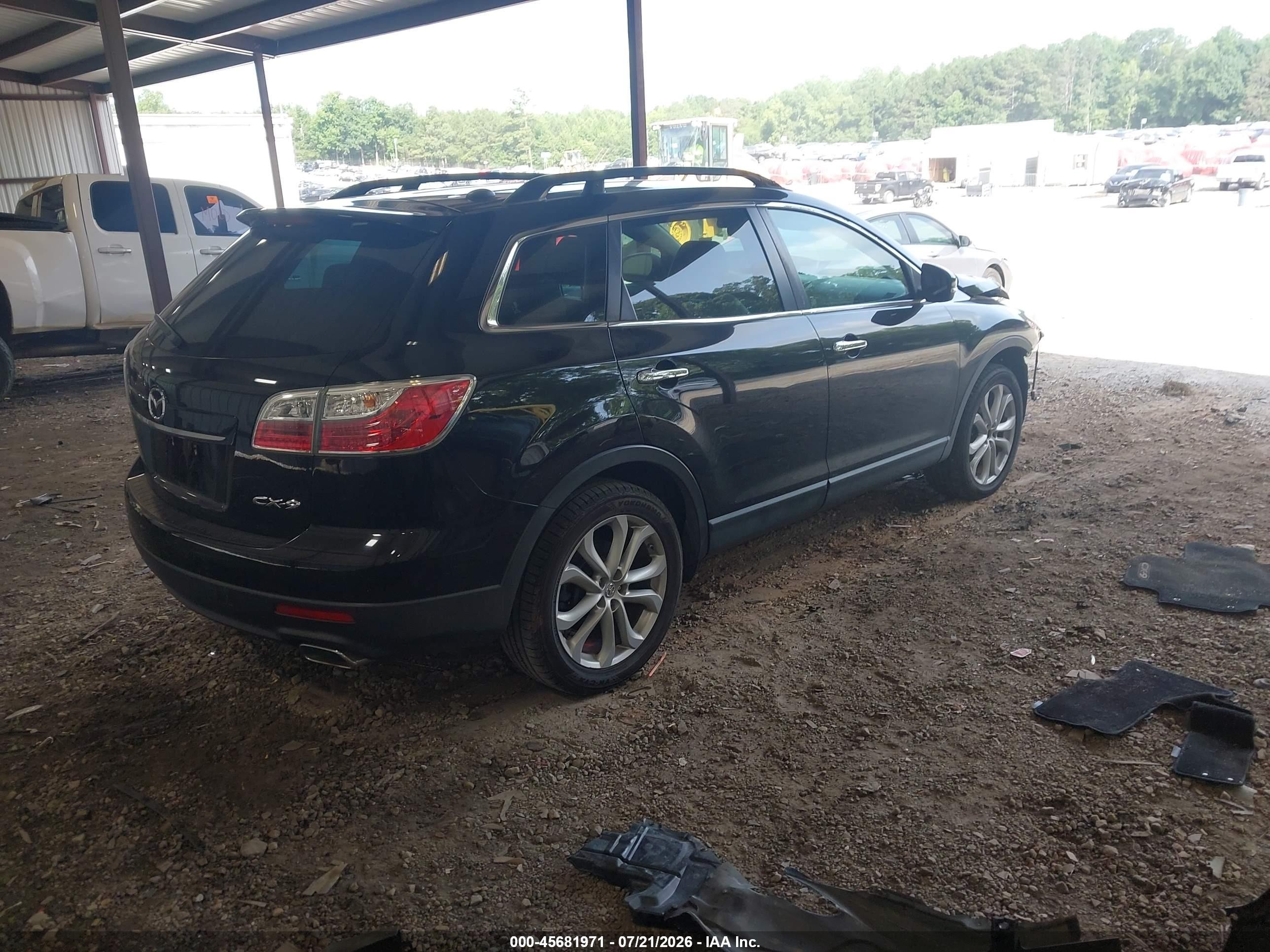 2012 Mazda Cx-9 Grand Touring Black vin: JM3TB2DA4C0339359