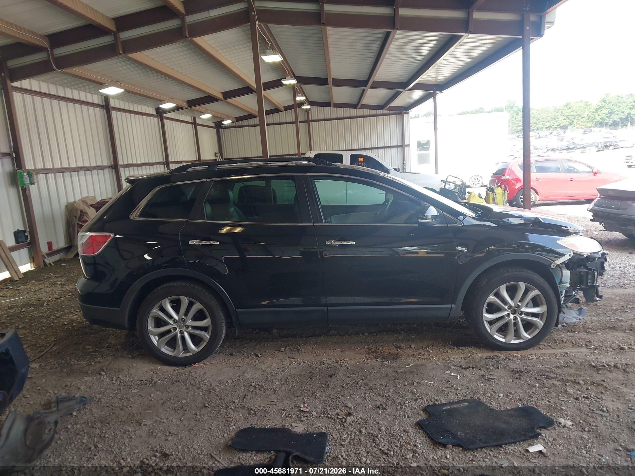 2012 Mazda Cx-9 Grand Touring Black vin: JM3TB2DA4C0339359