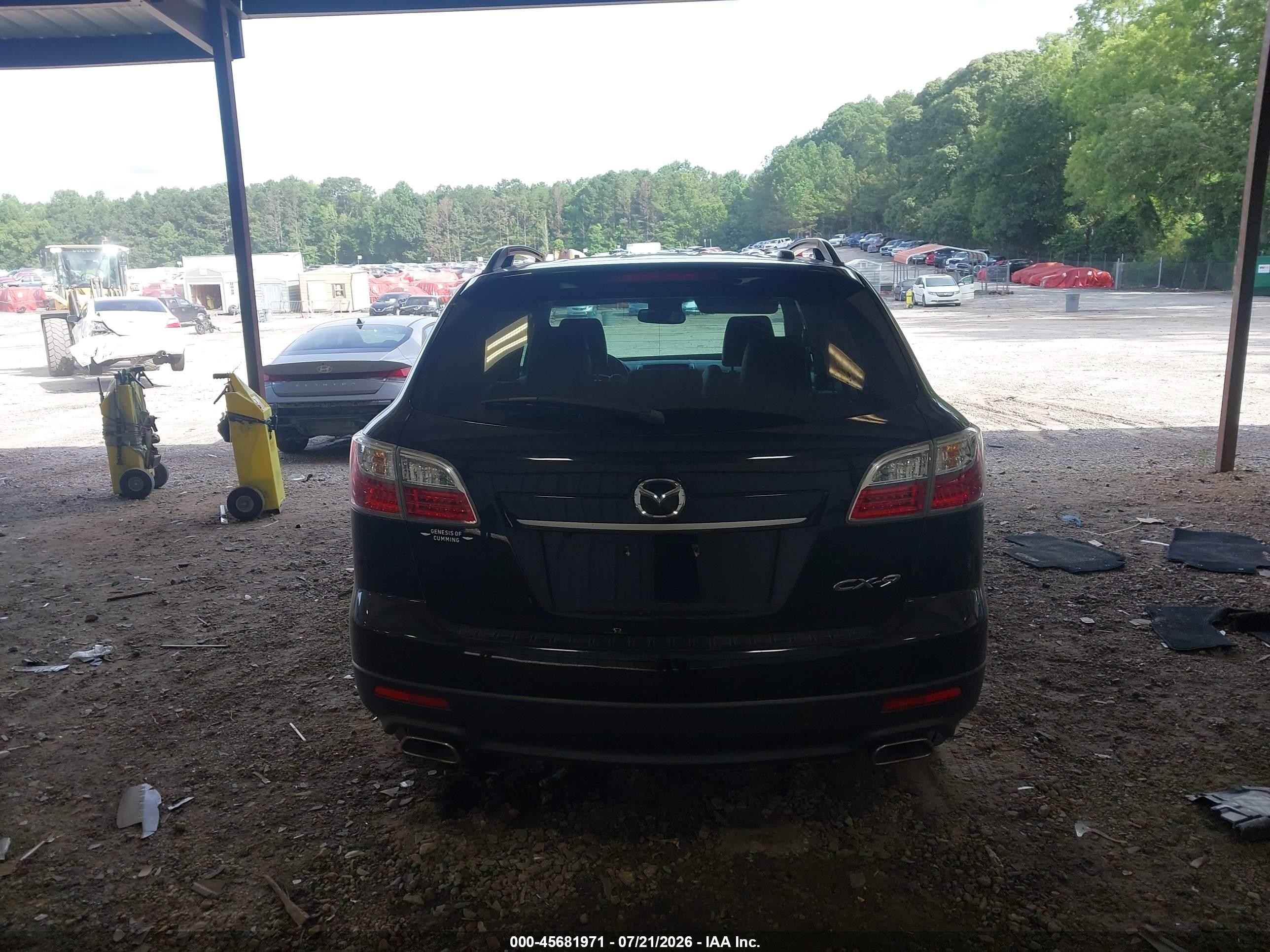 2012 Mazda Cx-9 Grand Touring Black vin: JM3TB2DA4C0339359