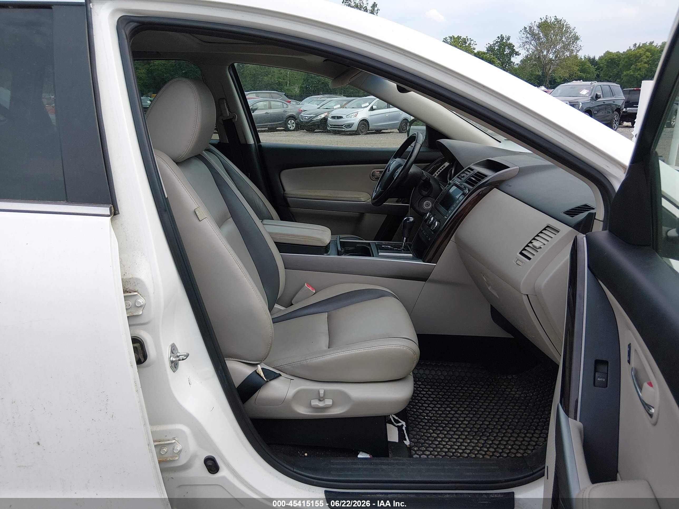 2012 Mazda Cx-9 Grand Touring White vin: JM3TB2DA4C0353147